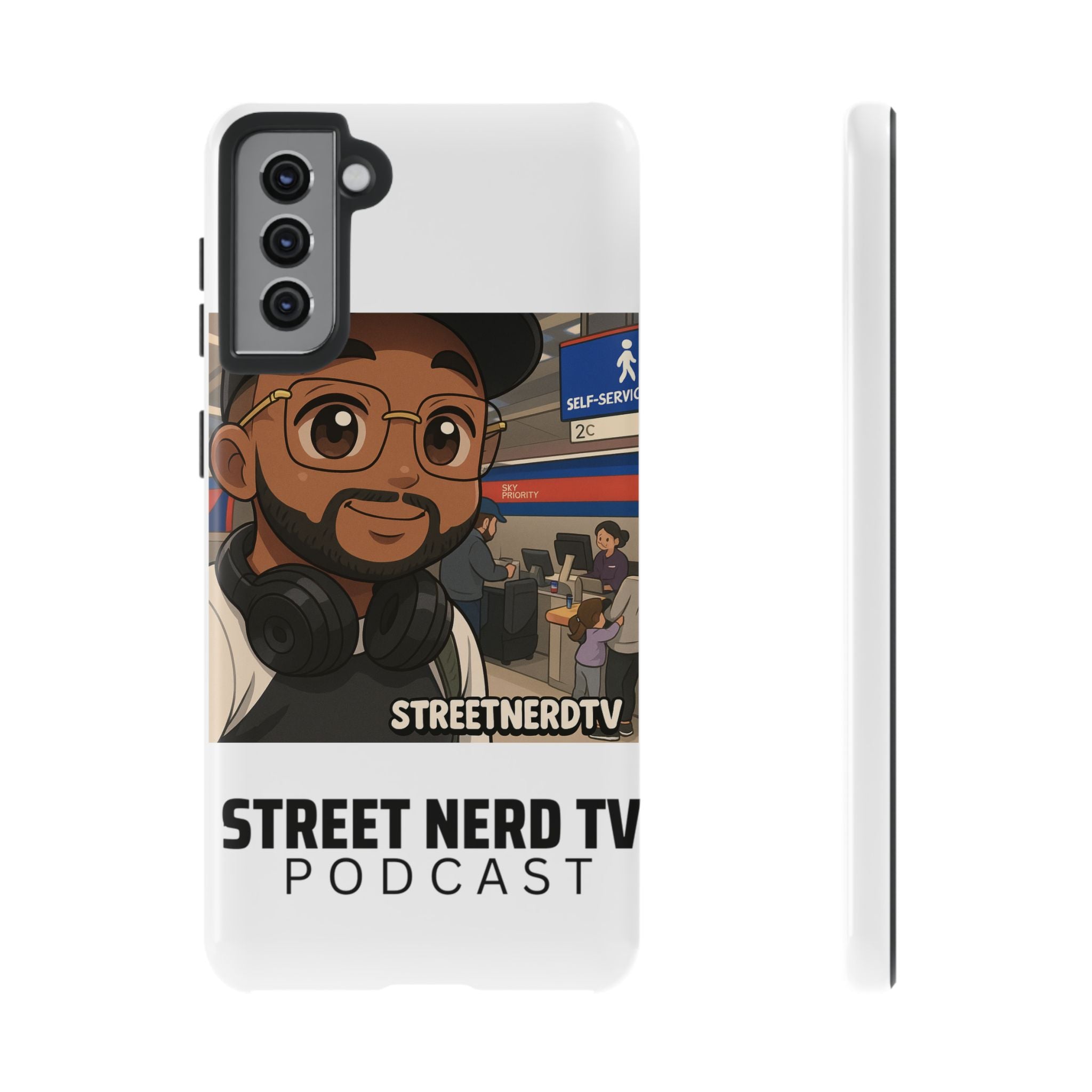 Podcast Phone Case | Tough Cases for Street Nerd TV Lovers, Geek Gifts, Decorative Tech Accessories, Durable Mobile Covers, Unique Gadgets