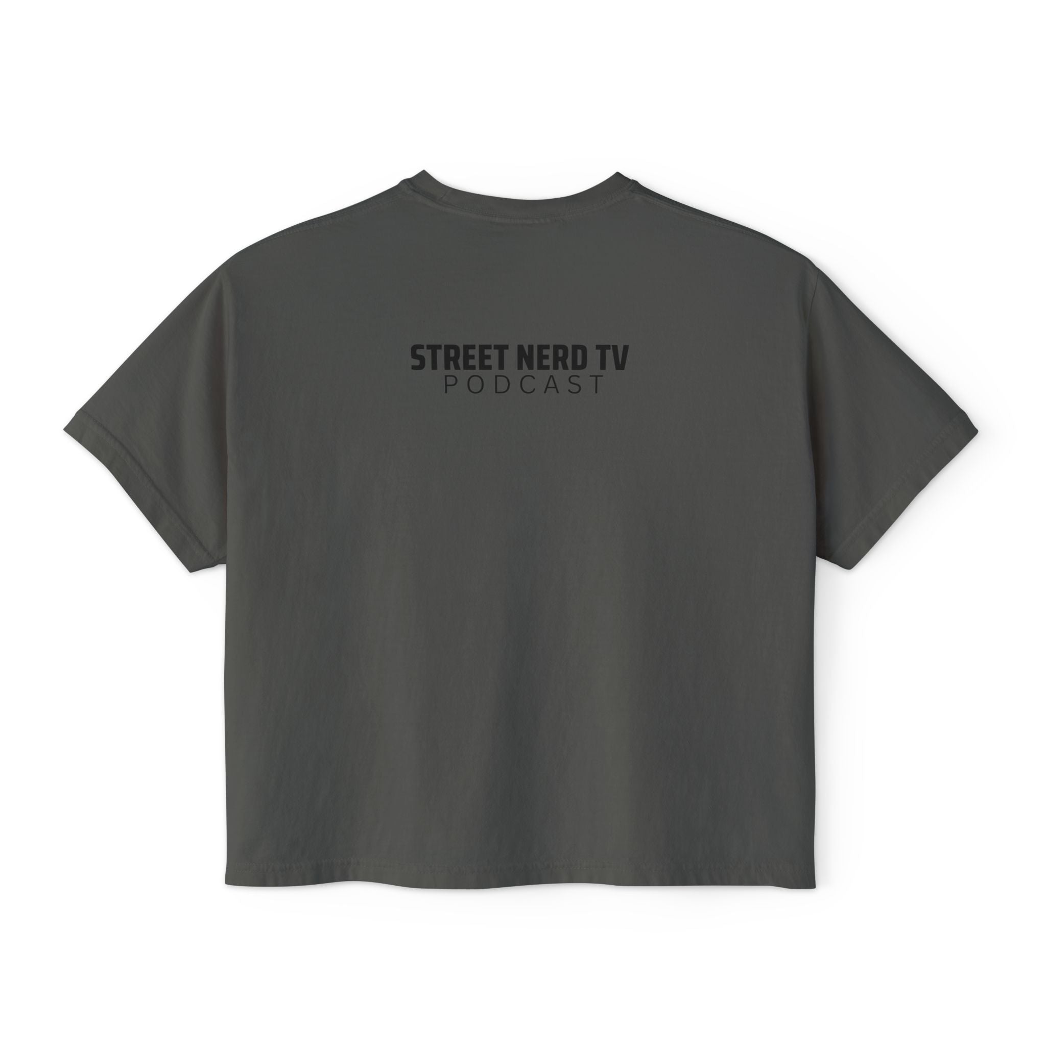 Street Nerd TV Women's Boxy Tee, Casual Graphic Tee, Comfy Summer Top, Gift for Podcast Fans, Relaxed Fit T-Shirt