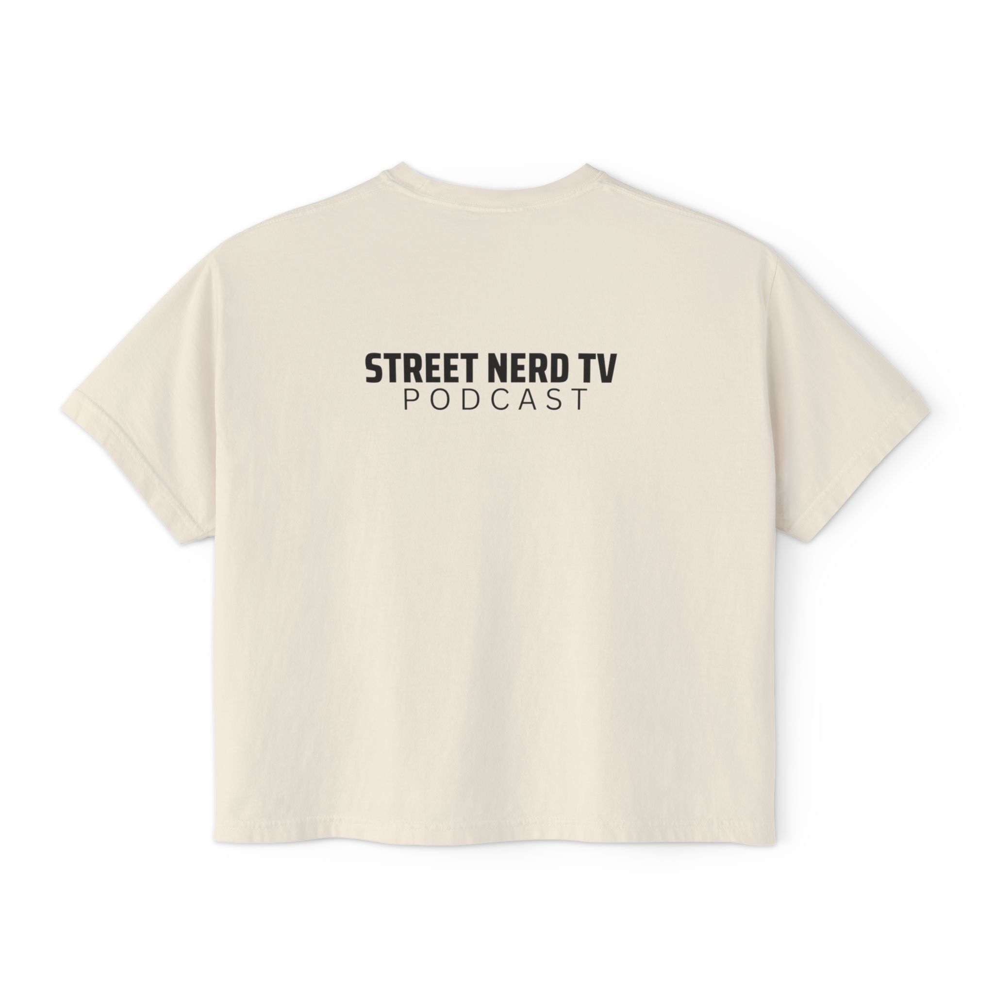 Street Nerd Boxy Tee | Cute Casual Tee for Podcast Lovers, Streetwear Shirt, Gift for Fans, Comfortable Everyday Wear