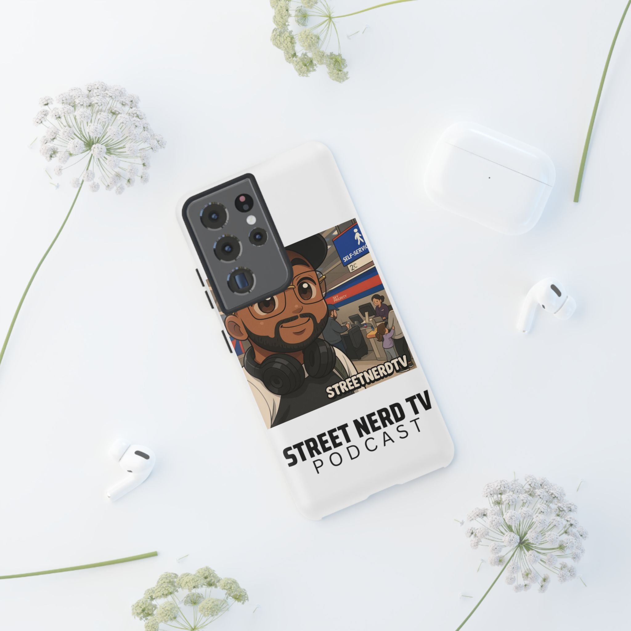 Podcast Phone Case | Tough Cases for Street Nerd TV Lovers, Geek Gifts, Decorative Tech Accessories, Durable Mobile Covers, Unique Gadgets