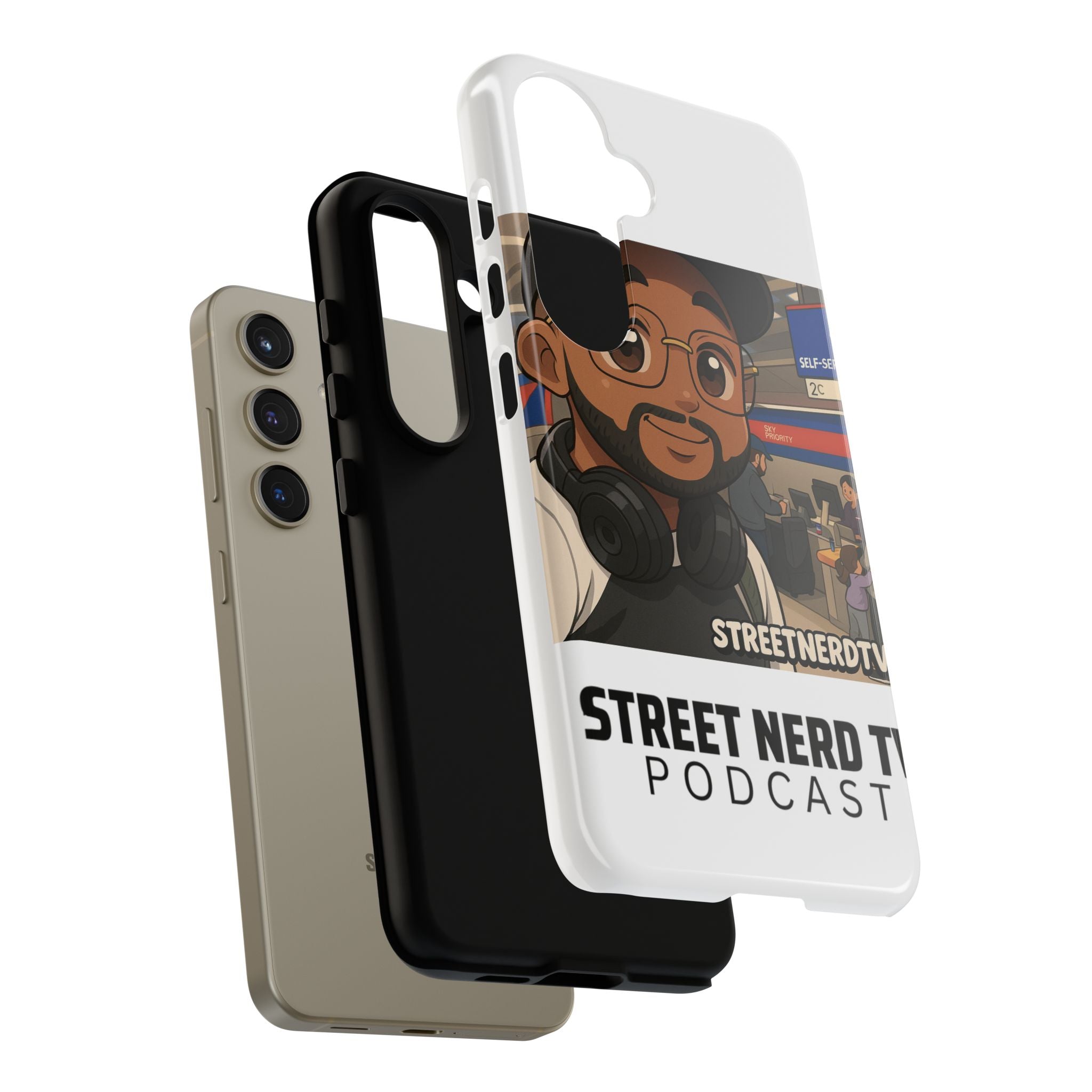 Podcast Phone Case | Tough Cases for Street Nerd TV Lovers, Geek Gifts, Decorative Tech Accessories, Durable Mobile Covers, Unique Gadgets