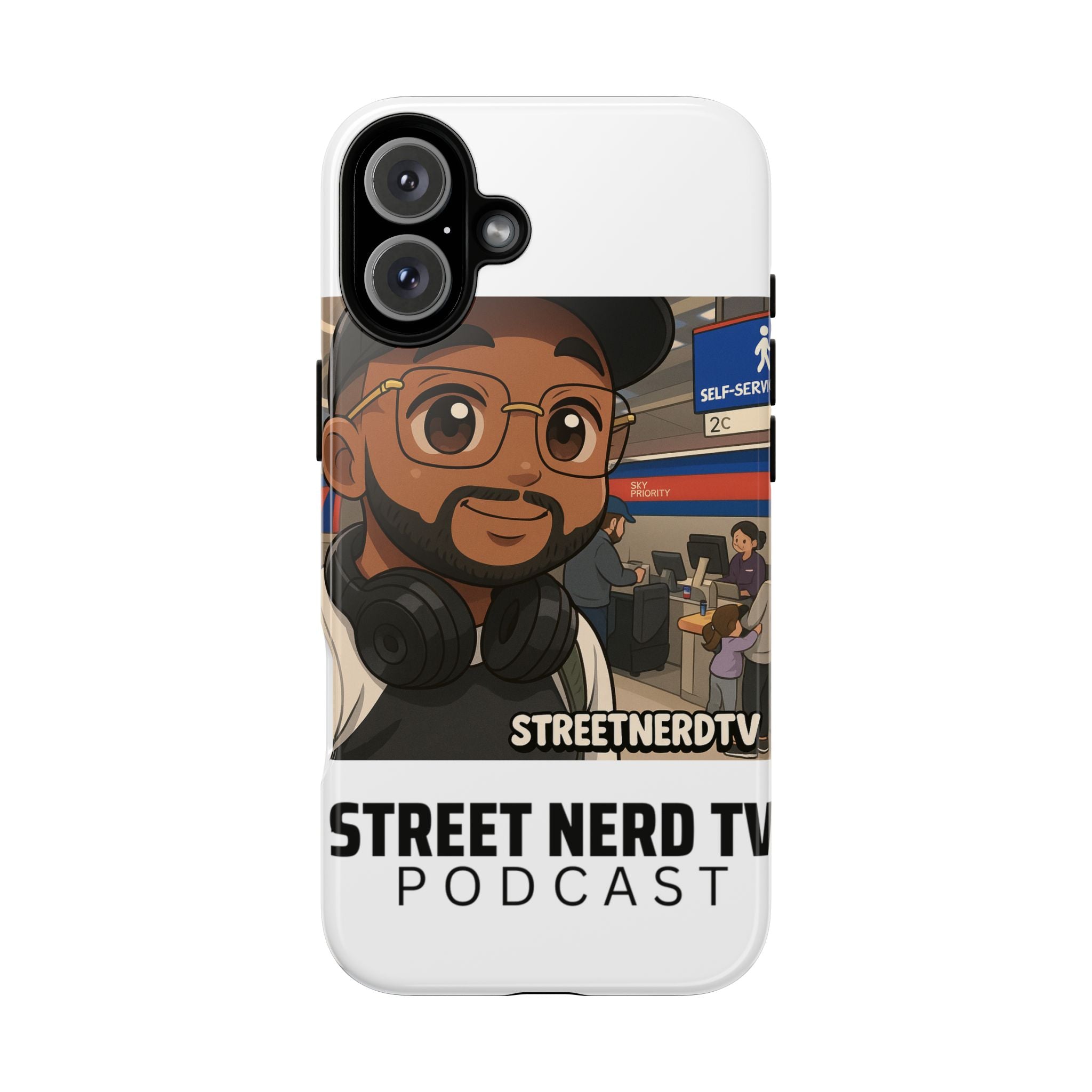 Podcast Phone Case | Tough Cases for Street Nerd TV Lovers, Geek Gifts, Decorative Tech Accessories, Durable Mobile Covers, Unique Gadgets