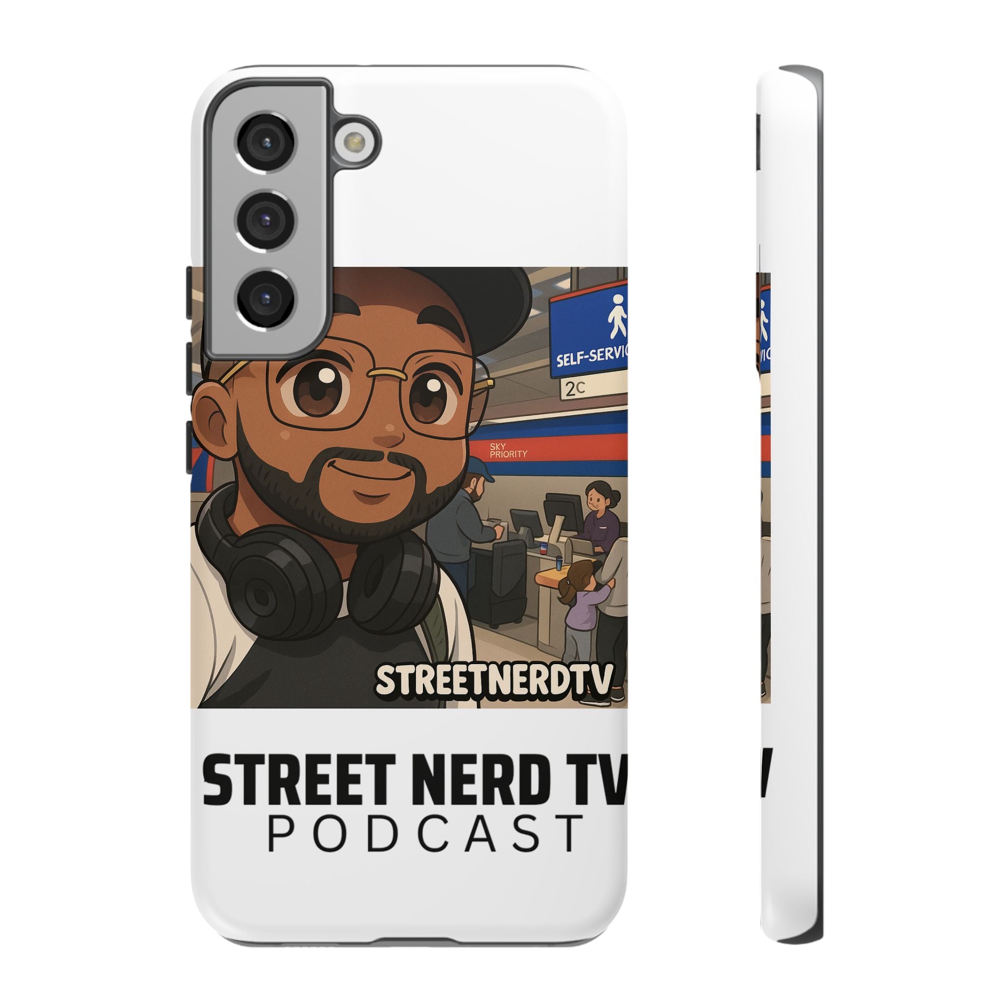 Podcast Phone Case | Tough Cases for Street Nerd TV Lovers, Geek Gifts, Decorative Tech Accessories, Durable Mobile Covers, Unique Gadgets