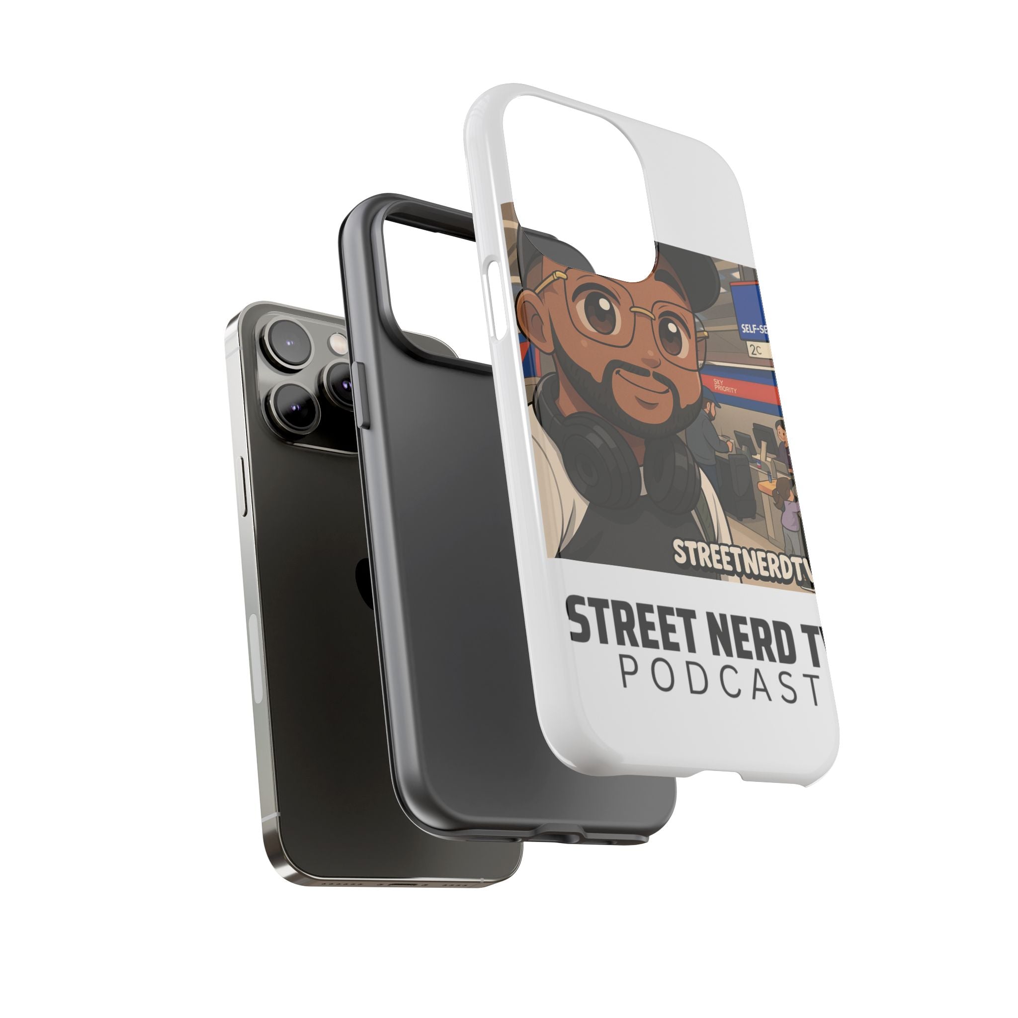Podcast Phone Case | Tough Cases for Street Nerd TV Lovers, Geek Gifts, Decorative Tech Accessories, Durable Mobile Covers, Unique Gadgets
