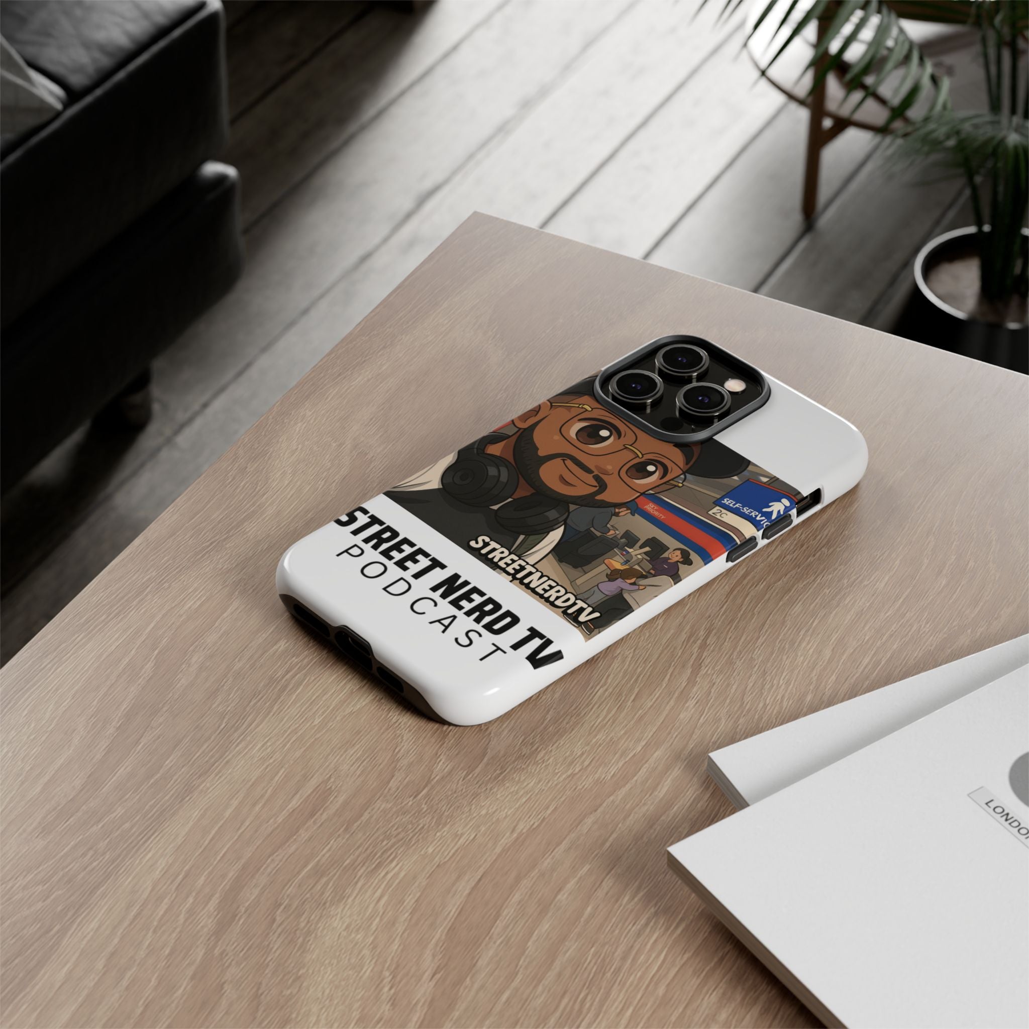 Podcast Phone Case | Tough Cases for Street Nerd TV Lovers, Geek Gifts, Decorative Tech Accessories, Durable Mobile Covers, Unique Gadgets