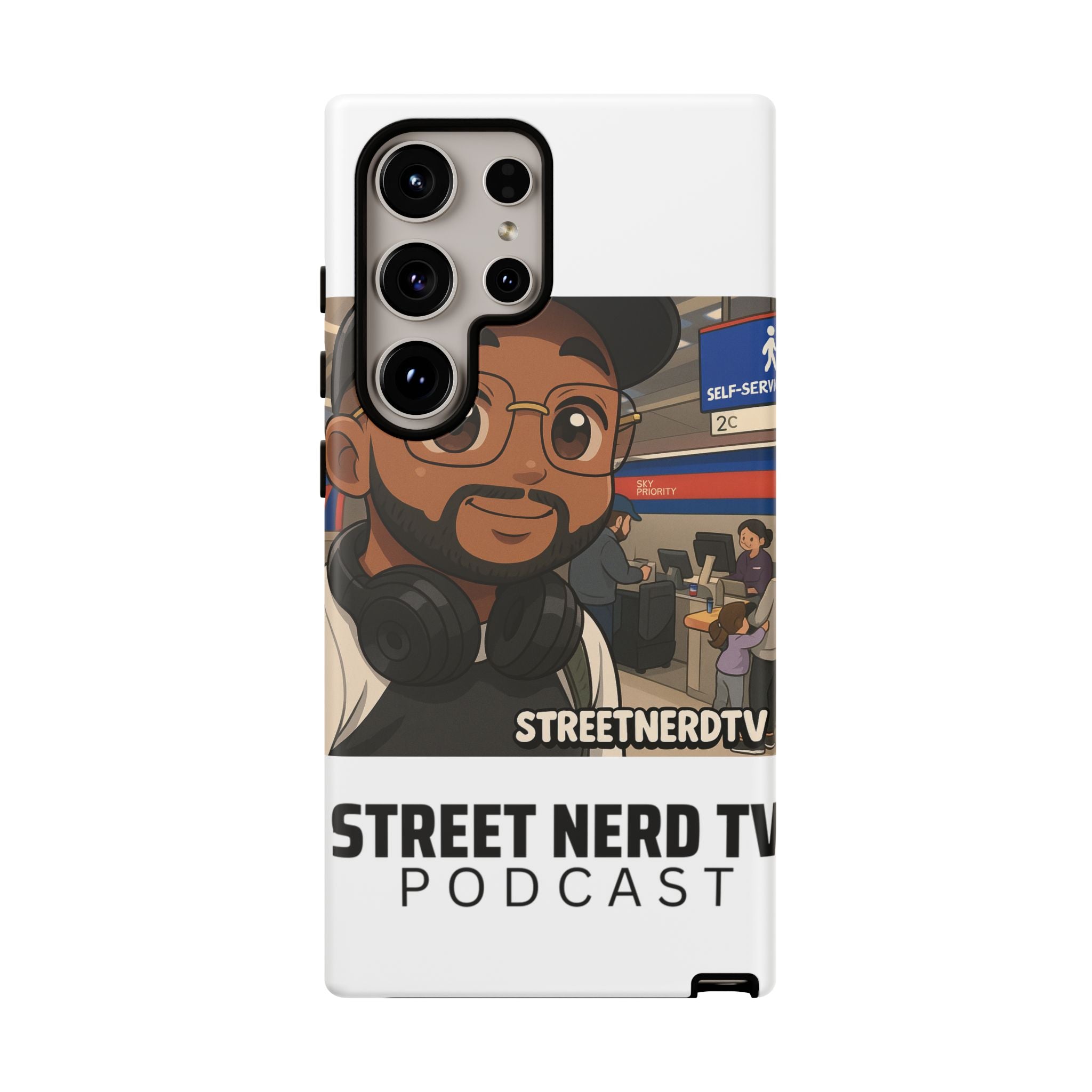 Podcast Phone Case | Tough Cases for Street Nerd TV Lovers, Geek Gifts, Decorative Tech Accessories, Durable Mobile Covers, Unique Gadgets