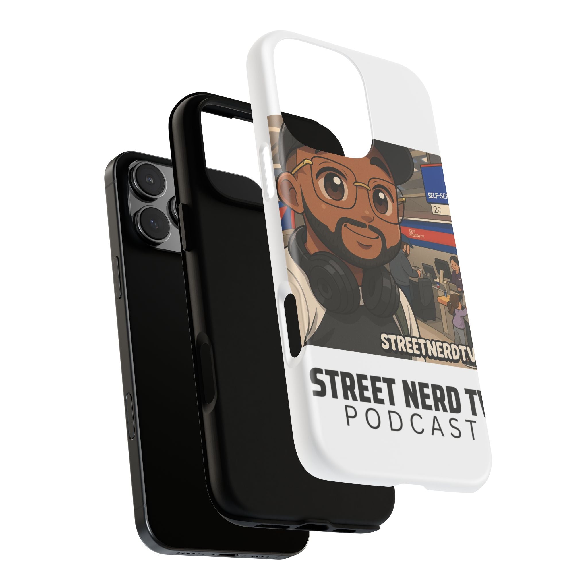Podcast Phone Case | Tough Cases for Street Nerd TV Lovers, Geek Gifts, Decorative Tech Accessories, Durable Mobile Covers, Unique Gadgets