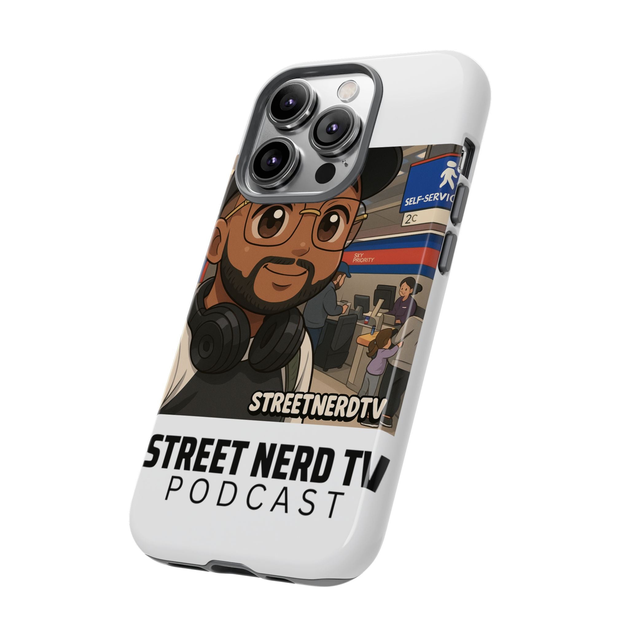 Podcast Phone Case | Tough Cases for Street Nerd TV Lovers, Geek Gifts, Decorative Tech Accessories, Durable Mobile Covers, Unique Gadgets