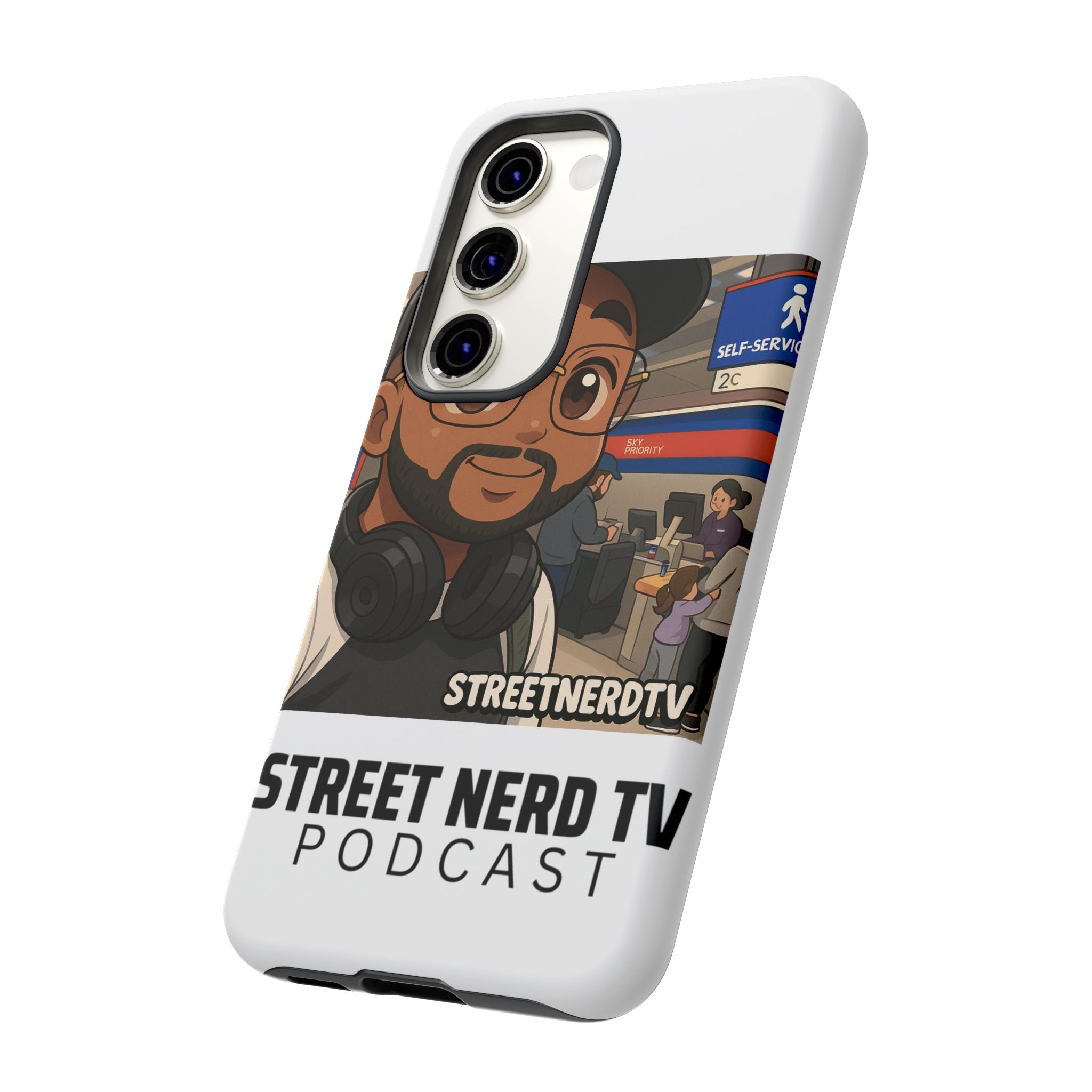 Podcast Phone Case | Tough Cases for Street Nerd TV Lovers, Geek Gifts, Decorative Tech Accessories, Durable Mobile Covers, Unique Gadgets