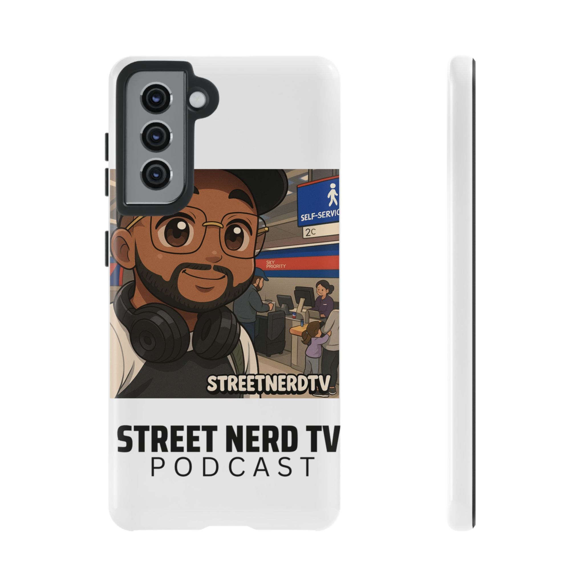 Podcast Phone Case | Tough Cases for Street Nerd TV Lovers, Geek Gifts, Decorative Tech Accessories, Durable Mobile Covers, Unique Gadgets