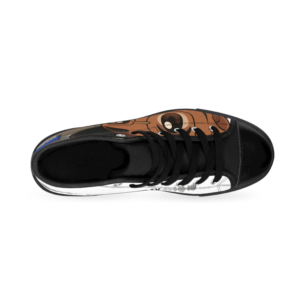 Stylish High-Top Sneakers with Unique Design for Casual Wear, Custom Sneakers, Trendy Footwear, Gift for Sneaker Lovers