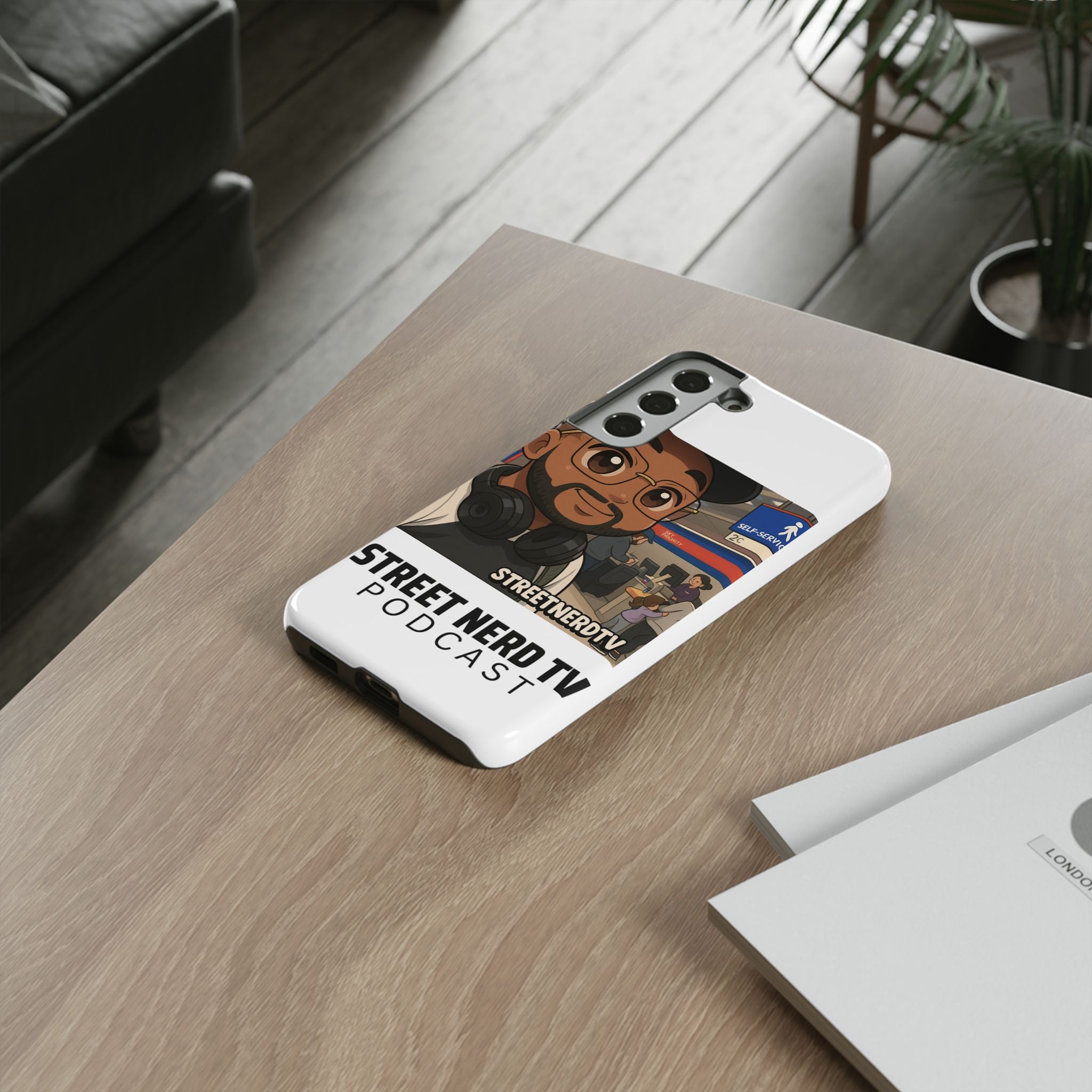 Podcast Phone Case | Tough Cases for Street Nerd TV Lovers, Geek Gifts, Decorative Tech Accessories, Durable Mobile Covers, Unique Gadgets