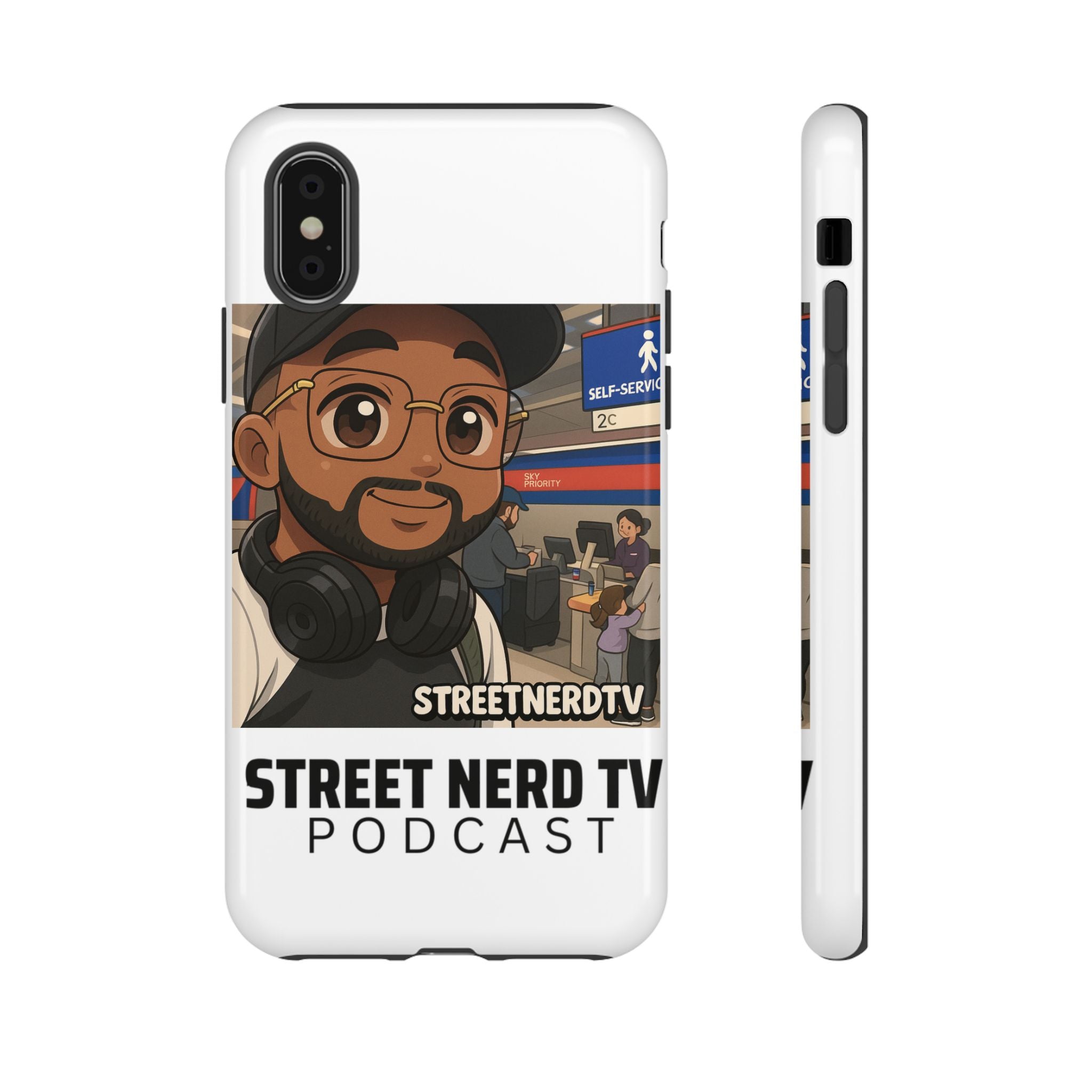 Podcast Phone Case | Tough Cases for Street Nerd TV Lovers, Geek Gifts, Decorative Tech Accessories, Durable Mobile Covers, Unique Gadgets