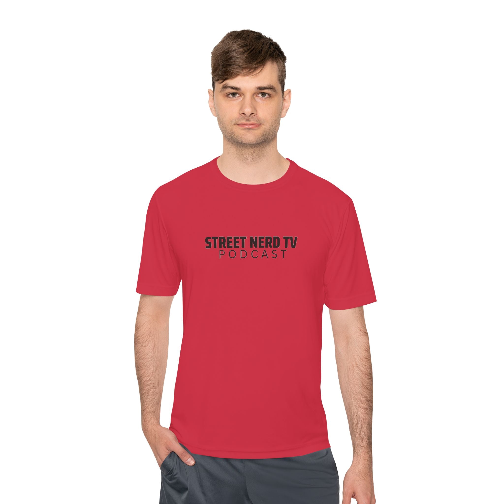 Street Nerd TV Podcast Tee - Unisex Moisture Wicking Athletic Shirt, Workout Top, Casual Wear, Gift for Podcasters, Cool Summer Apparel