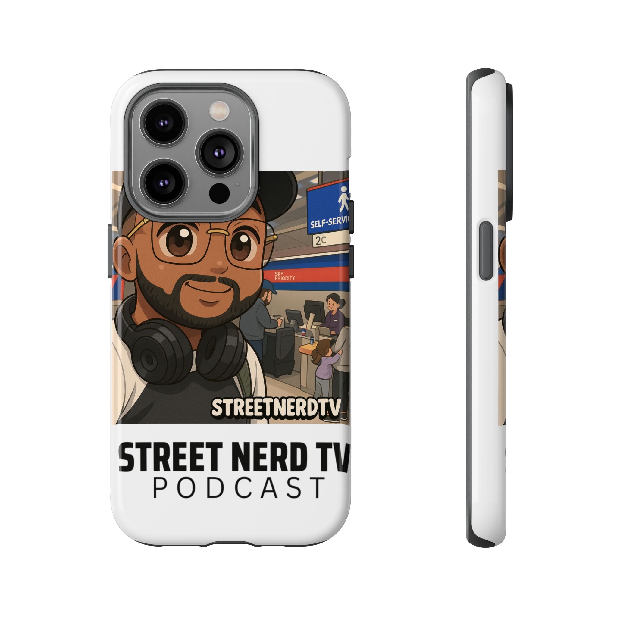 Podcast Phone Case | Tough Cases for Street Nerd TV Lovers, Geek Gifts, Decorative Tech Accessories, Durable Mobile Covers, Unique Gadgets