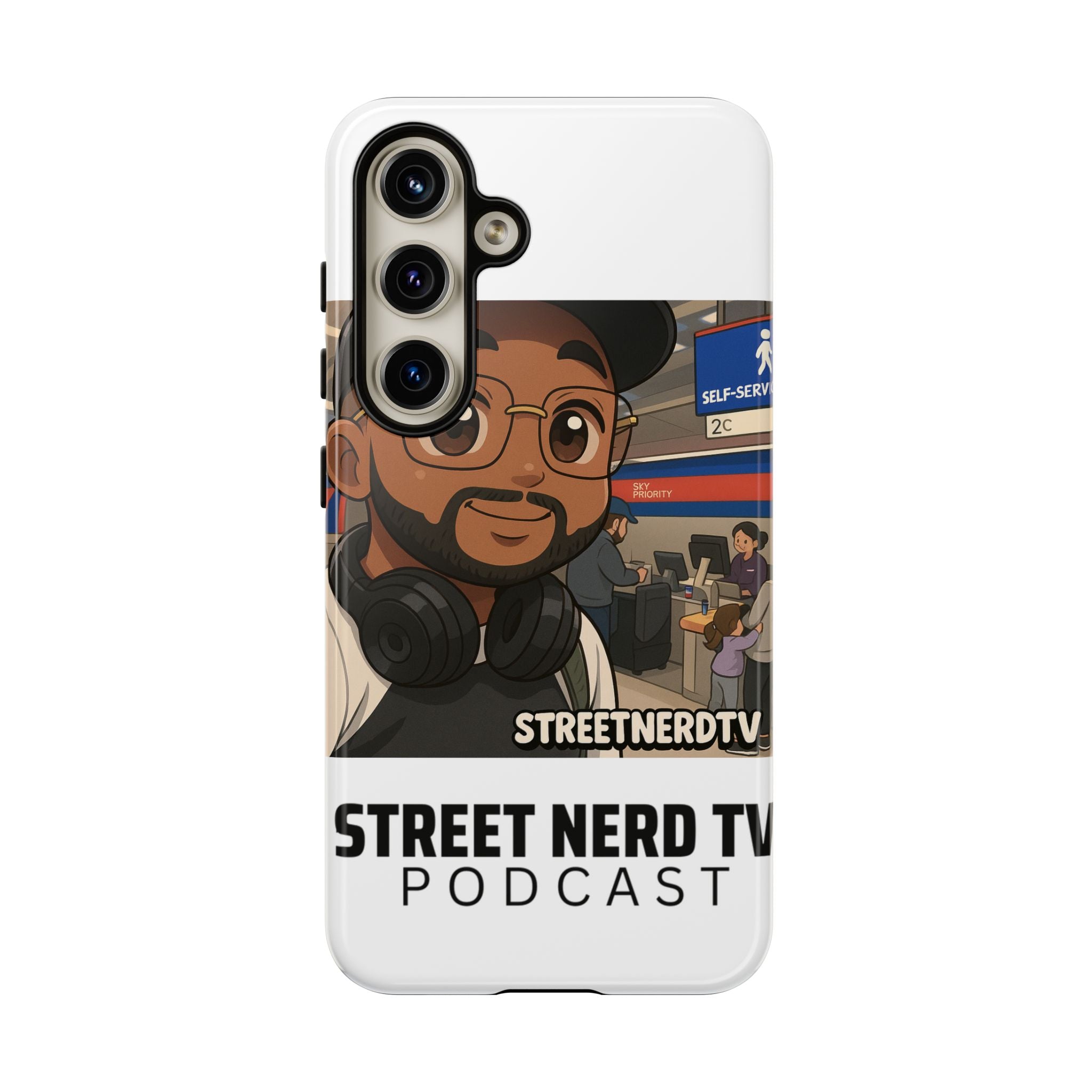 Podcast Phone Case | Tough Cases for Street Nerd TV Lovers, Geek Gifts, Decorative Tech Accessories, Durable Mobile Covers, Unique Gadgets