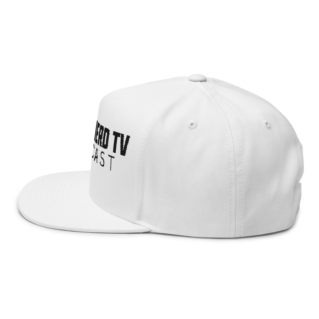 Street Nerd TV Podcast Flat Bill Cap — Embroidered Logo Snapback