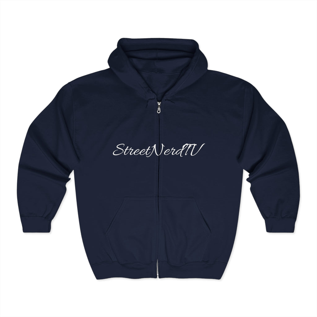Streetwear Zip Hoodie, Unisex Heavy Blend, Perfect for Casual Style, Street Culture, Podcast Fans, Comfortable Everyday Wear