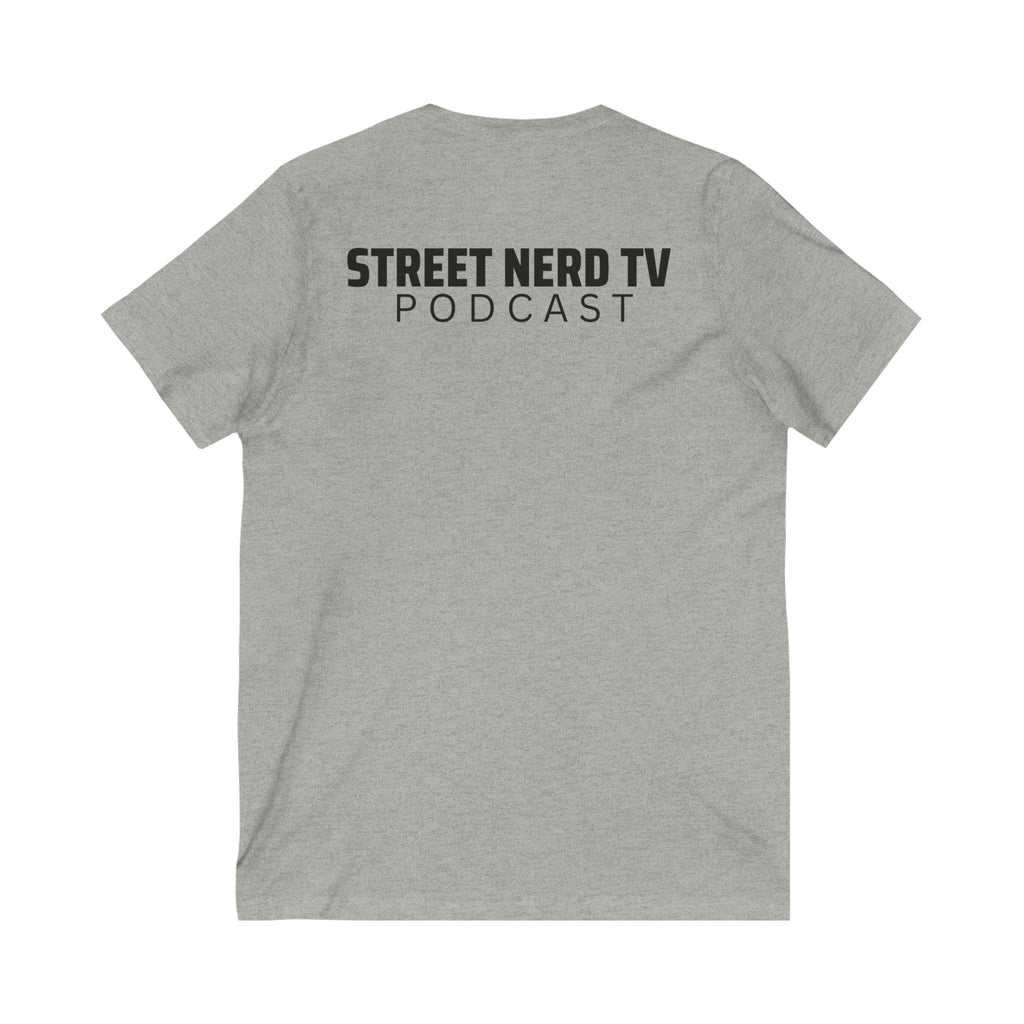 Street Nerd TV Podcast V-Neck Tee, Unisex Shirt, Casual Wear, Gift for Podcasters, Streetwear