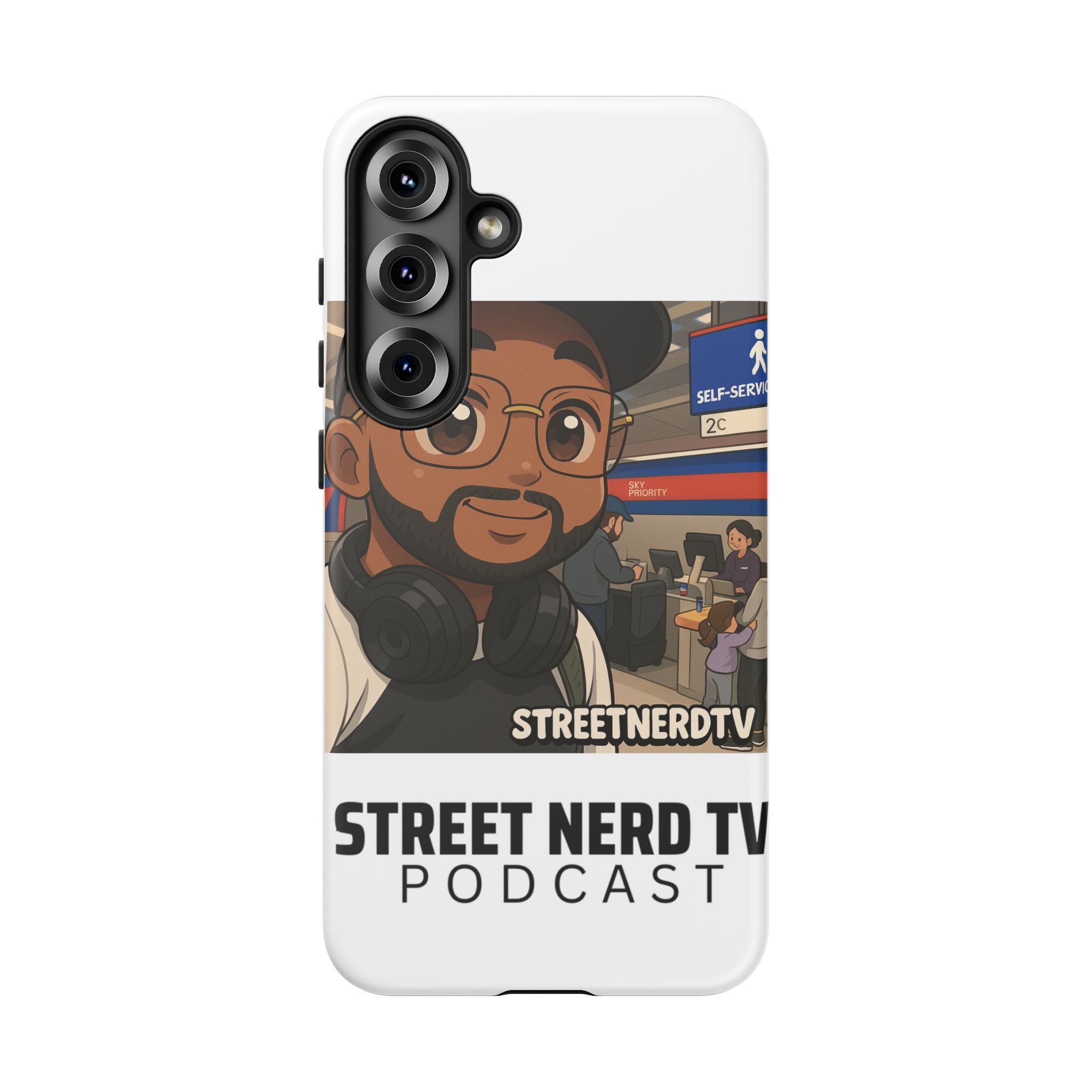 Podcast Phone Case | Tough Cases for Street Nerd TV Lovers, Geek Gifts, Decorative Tech Accessories, Durable Mobile Covers, Unique Gadgets