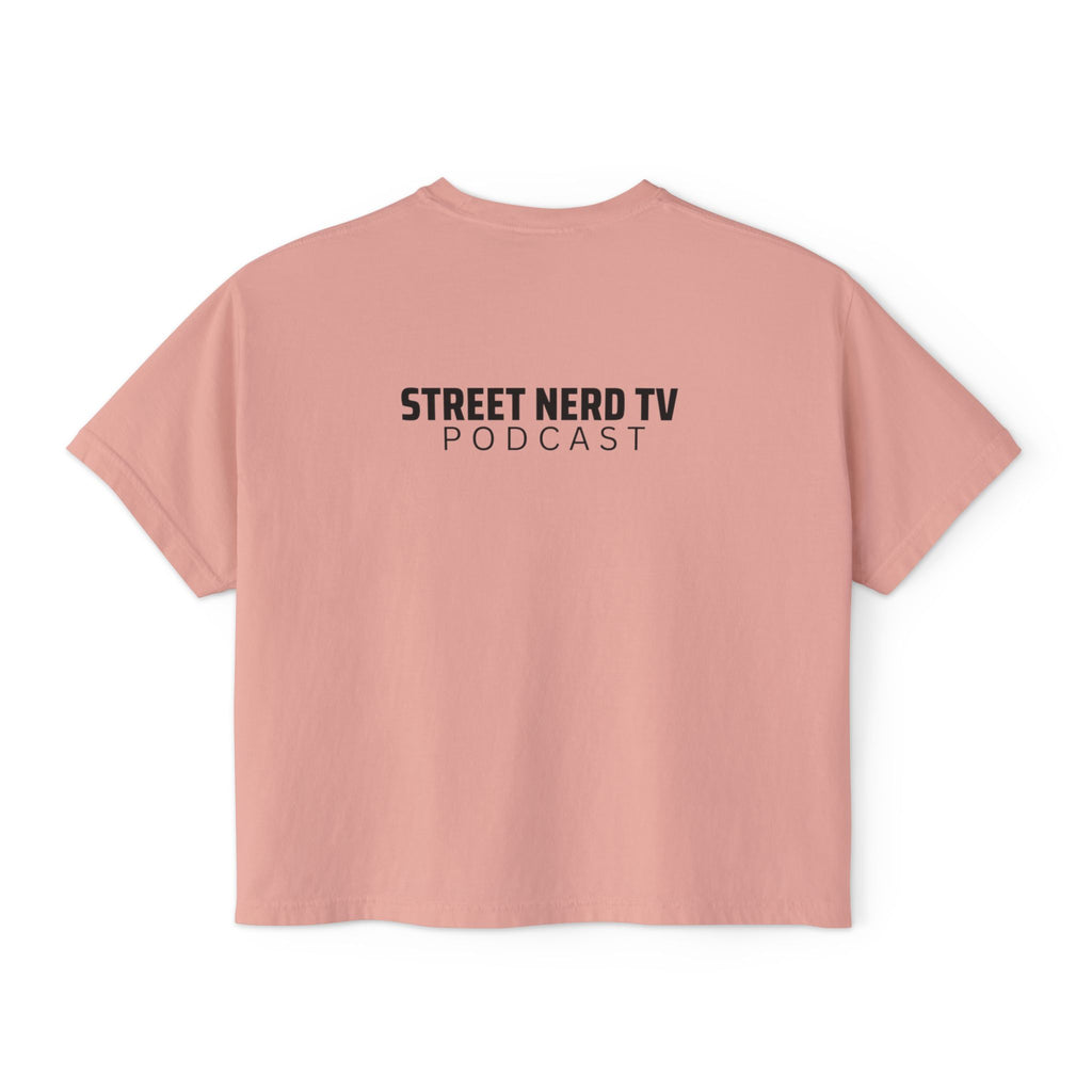 Street Nerd Boxy Tee | Cute Casual Tee for Podcast Lovers, Streetwear Shirt, Gift for Fans, Comfortable Everyday Wear