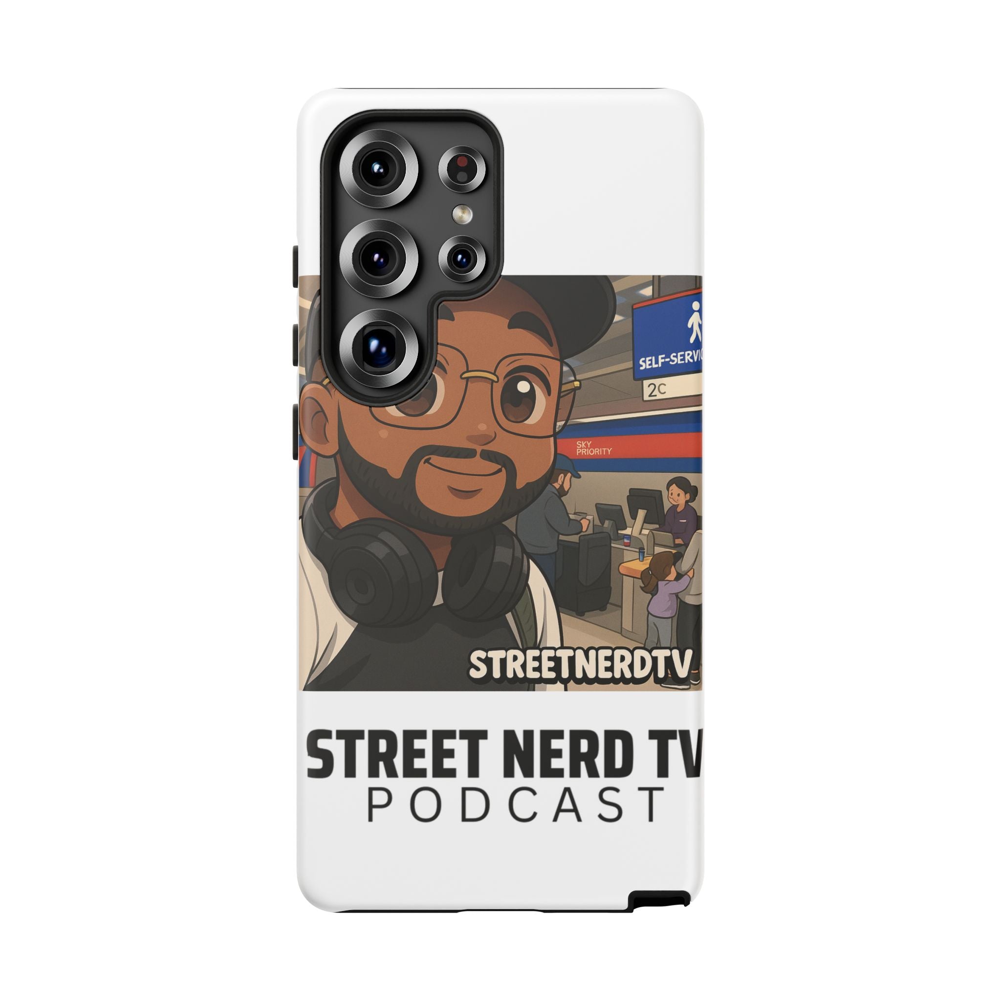 Podcast Phone Case | Tough Cases for Street Nerd TV Lovers, Geek Gifts, Decorative Tech Accessories, Durable Mobile Covers, Unique Gadgets