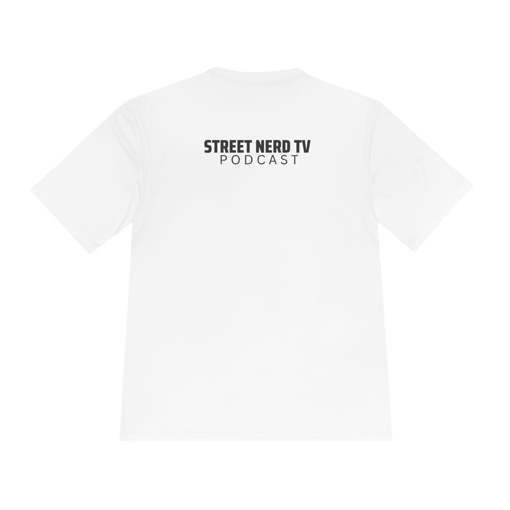 Street Nerd TV Podcast Tee - Unisex Moisture Wicking Athletic Shirt, Workout Top, Casual Wear, Gift for Podcasters, Cool Summer Apparel