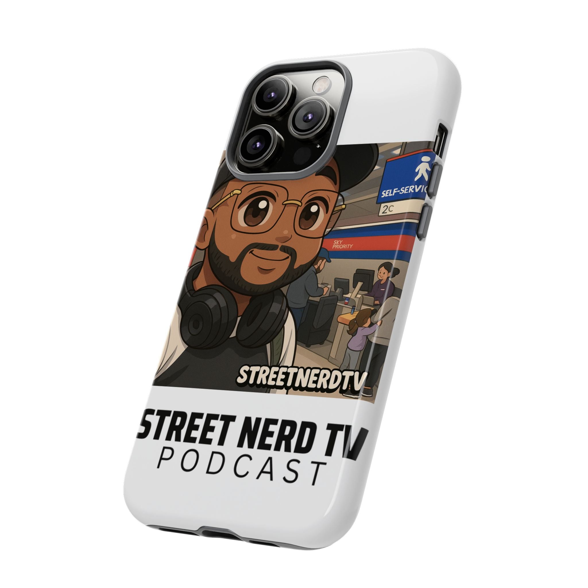 Podcast Phone Case | Tough Cases for Street Nerd TV Lovers, Geek Gifts, Decorative Tech Accessories, Durable Mobile Covers, Unique Gadgets