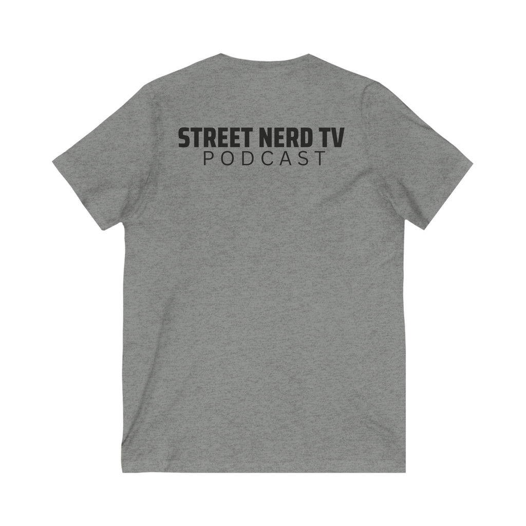 Street Nerd TV Podcast V-Neck Tee, Unisex Shirt, Casual Wear, Gift for Podcasters, Streetwear