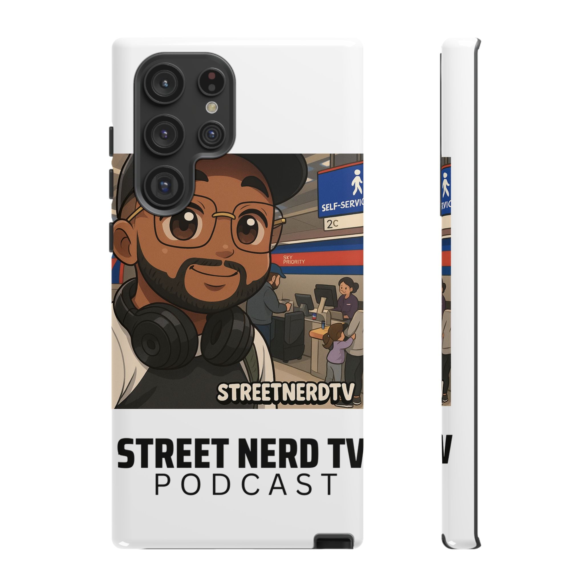 Podcast Phone Case | Tough Cases for Street Nerd TV Lovers, Geek Gifts, Decorative Tech Accessories, Durable Mobile Covers, Unique Gadgets