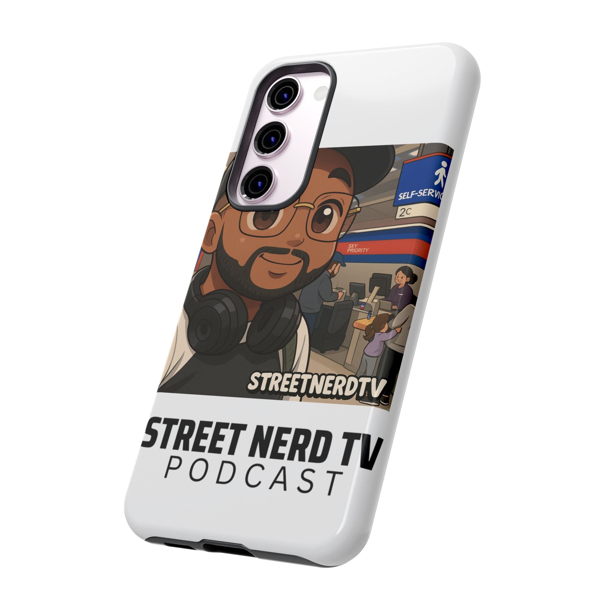 Podcast Phone Case | Tough Cases for Street Nerd TV Lovers, Geek Gifts, Decorative Tech Accessories, Durable Mobile Covers, Unique Gadgets
