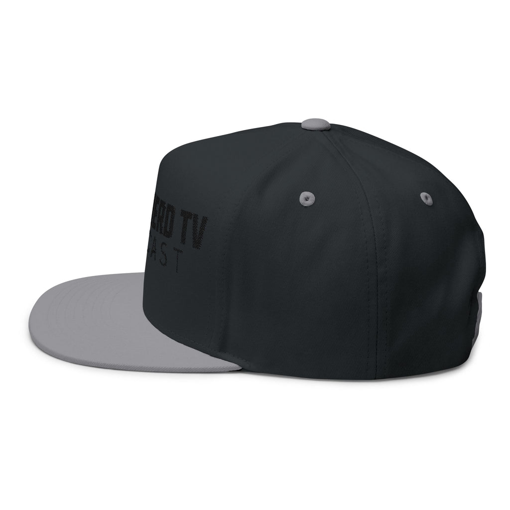 Street Nerd TV Podcast Flat Bill Cap — Embroidered Logo Snapback
