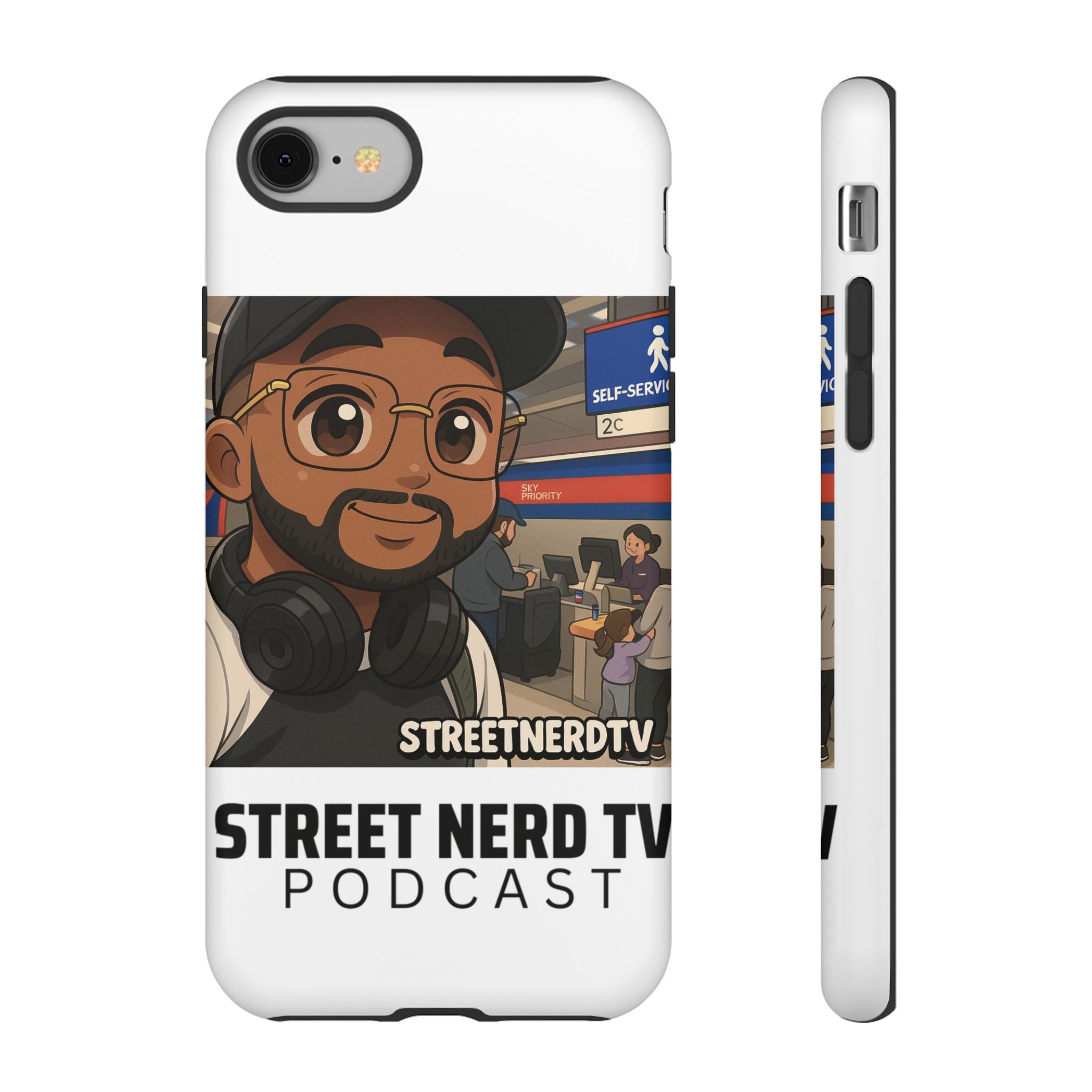 Podcast Phone Case | Tough Cases for Street Nerd TV Lovers, Geek Gifts, Decorative Tech Accessories, Durable Mobile Covers, Unique Gadgets
