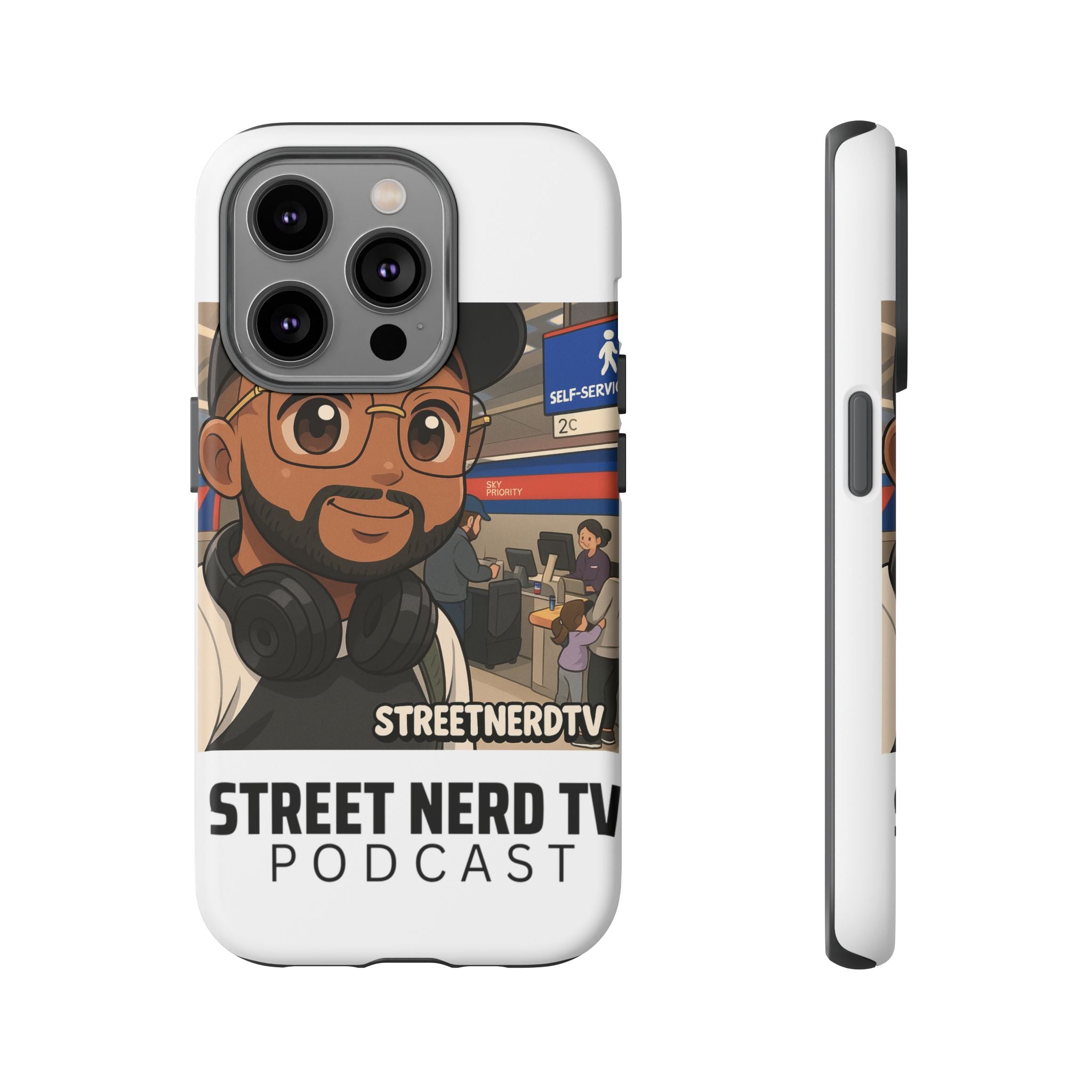 Podcast Phone Case | Tough Cases for Street Nerd TV Lovers, Geek Gifts, Decorative Tech Accessories, Durable Mobile Covers, Unique Gadgets