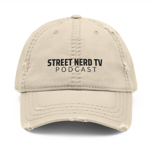 Embroidered Distressed Dad Hat - Casual Style, Unique Gift, Outdoor Accessory, Trendy Headwear, Podcast Merchandise