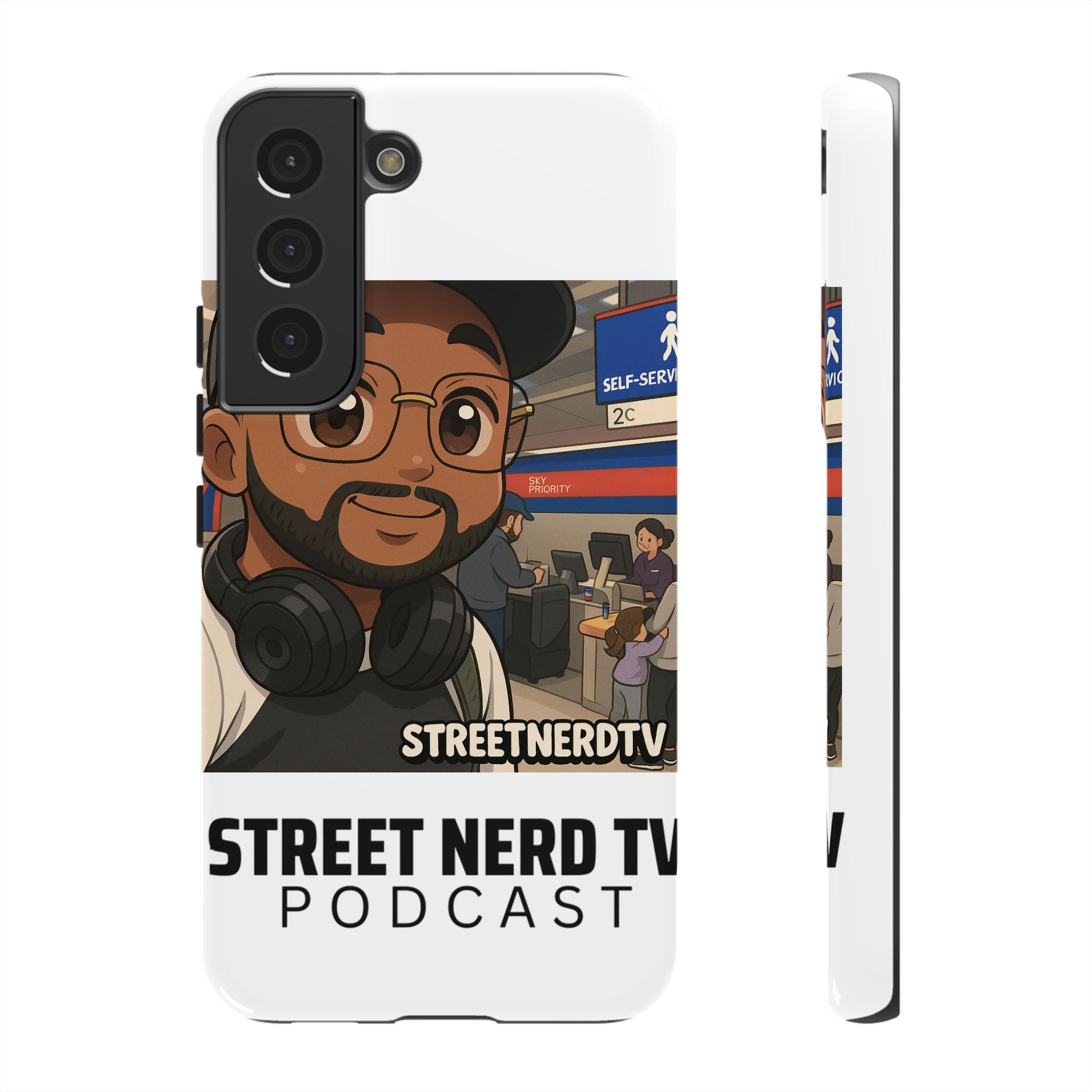 Podcast Phone Case | Tough Cases for Street Nerd TV Lovers, Geek Gifts, Decorative Tech Accessories, Durable Mobile Covers, Unique Gadgets