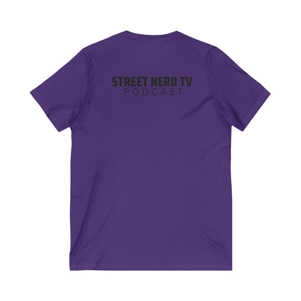Street Nerd TV V-Neck Tee, Casual Graphic Tee, Podcast Merchandise, Gift for Fans, Comfortable Everyday Wear