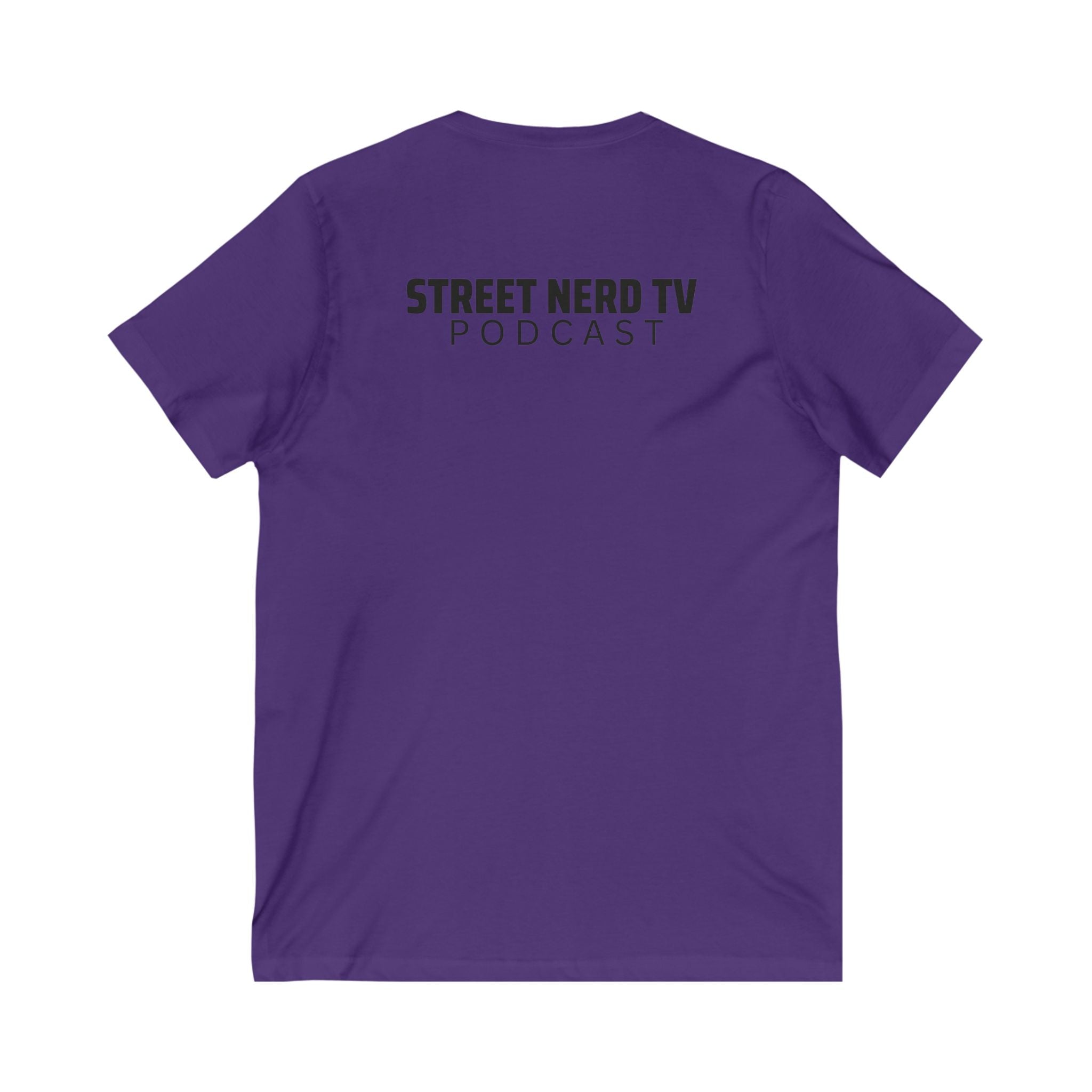 Street Nerd TV V-Neck Tee, Casual Graphic Tee, Podcast Merchandise, Gift for Fans, Comfortable Everyday Wear