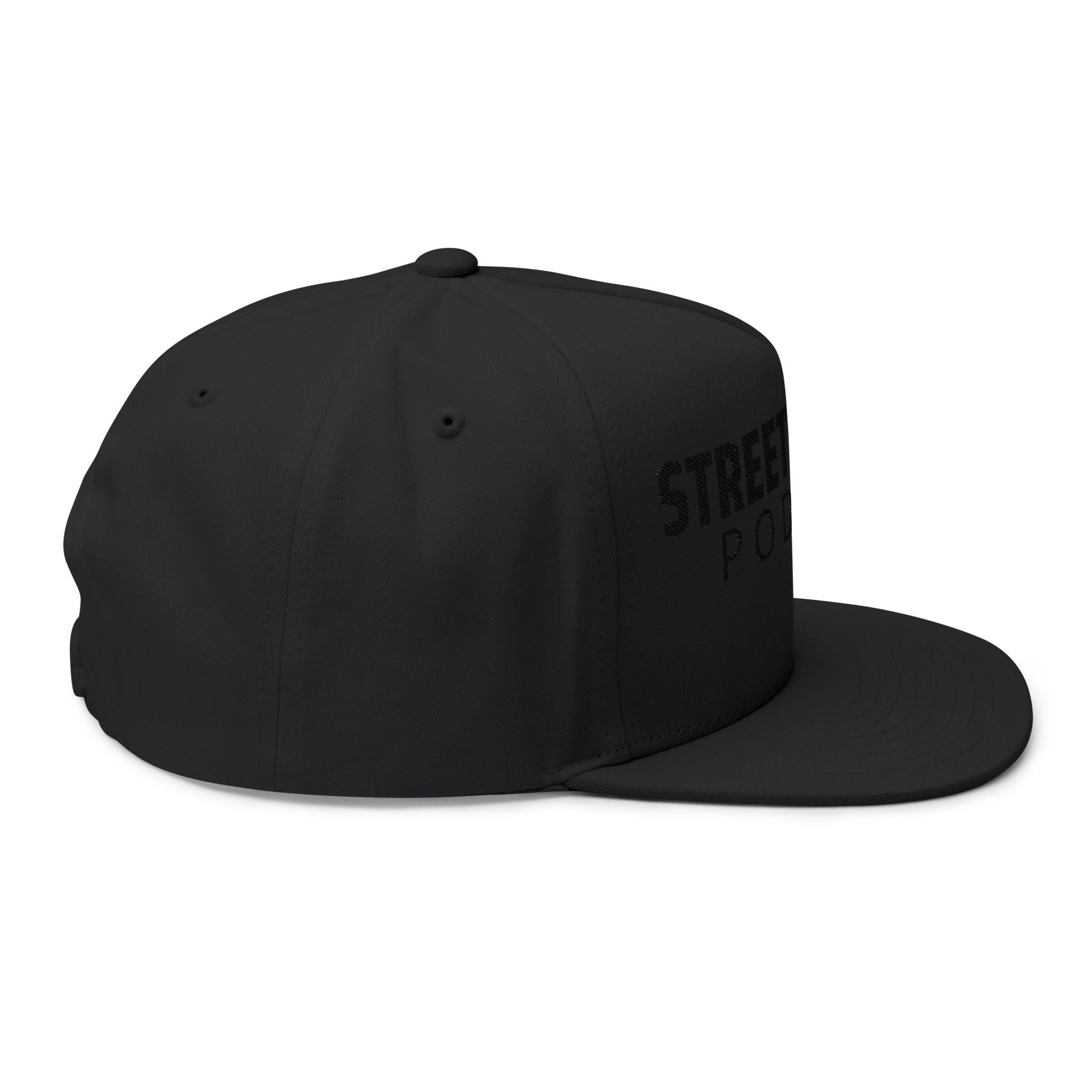 Street Nerd TV Podcast Flat Bill Cap — Embroidered Logo Snapback