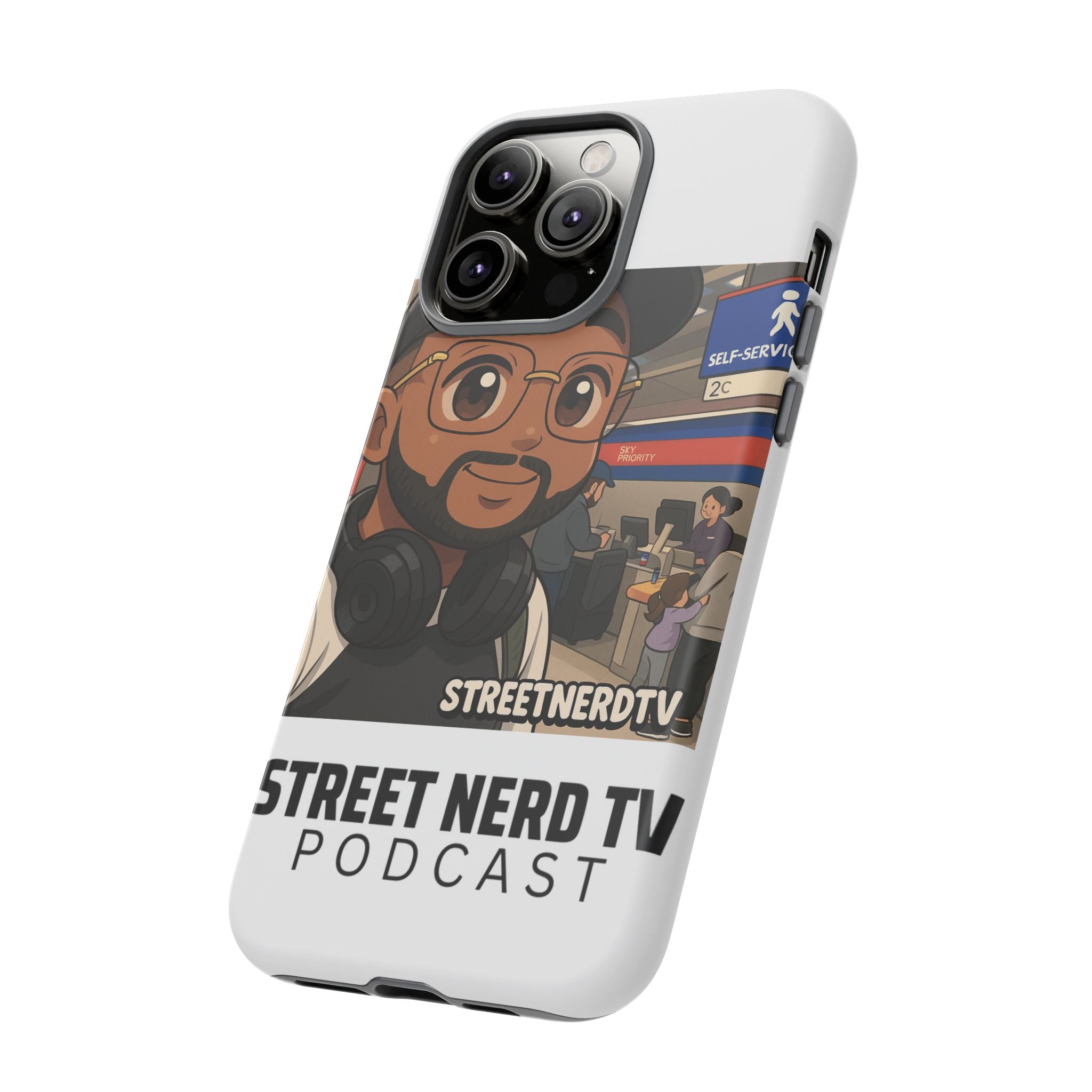 Podcast Phone Case | Tough Cases for Street Nerd TV Lovers, Geek Gifts, Decorative Tech Accessories, Durable Mobile Covers, Unique Gadgets