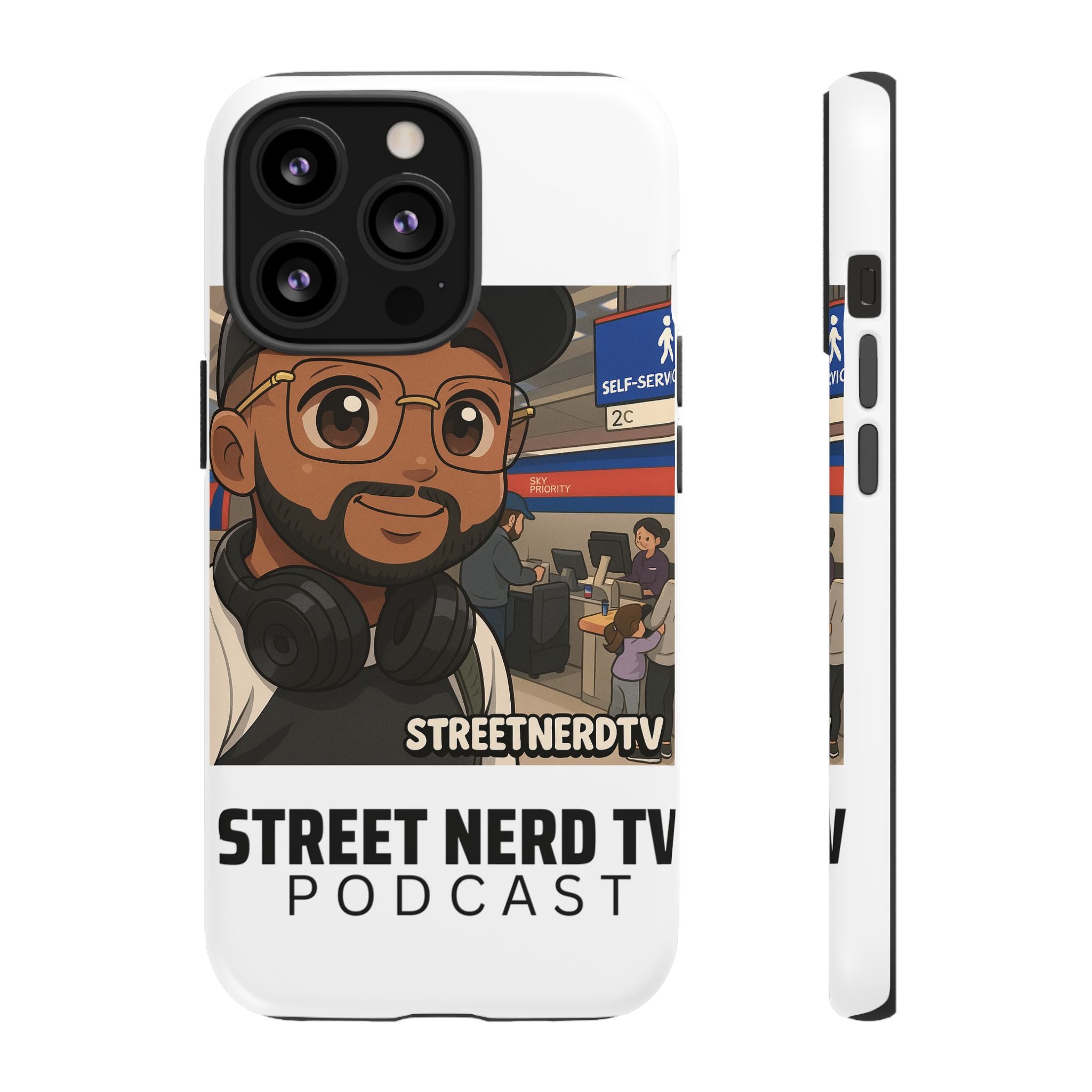 Podcast Phone Case | Tough Cases for Street Nerd TV Lovers, Geek Gifts, Decorative Tech Accessories, Durable Mobile Covers, Unique Gadgets