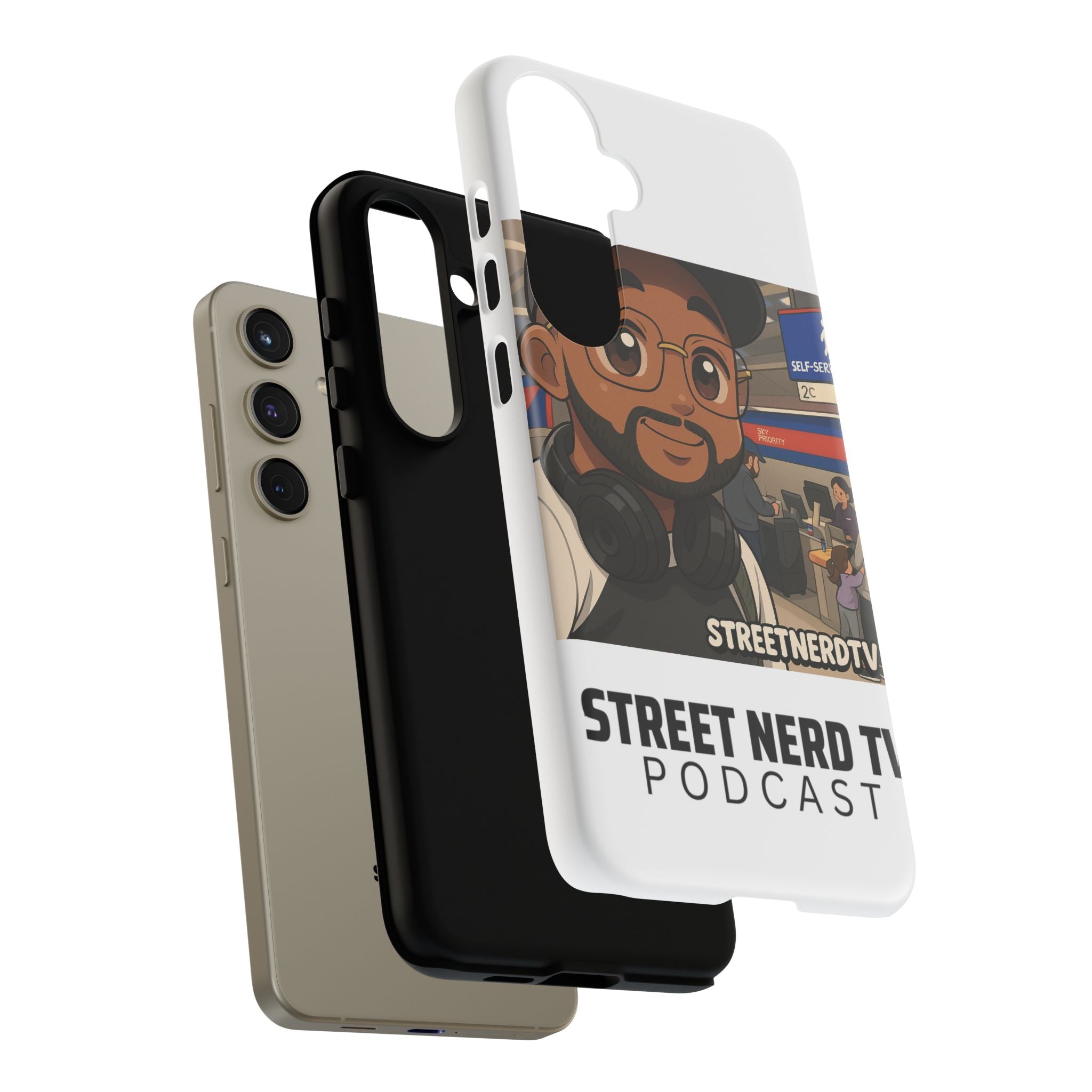 Podcast Phone Case | Tough Cases for Street Nerd TV Lovers, Geek Gifts, Decorative Tech Accessories, Durable Mobile Covers, Unique Gadgets