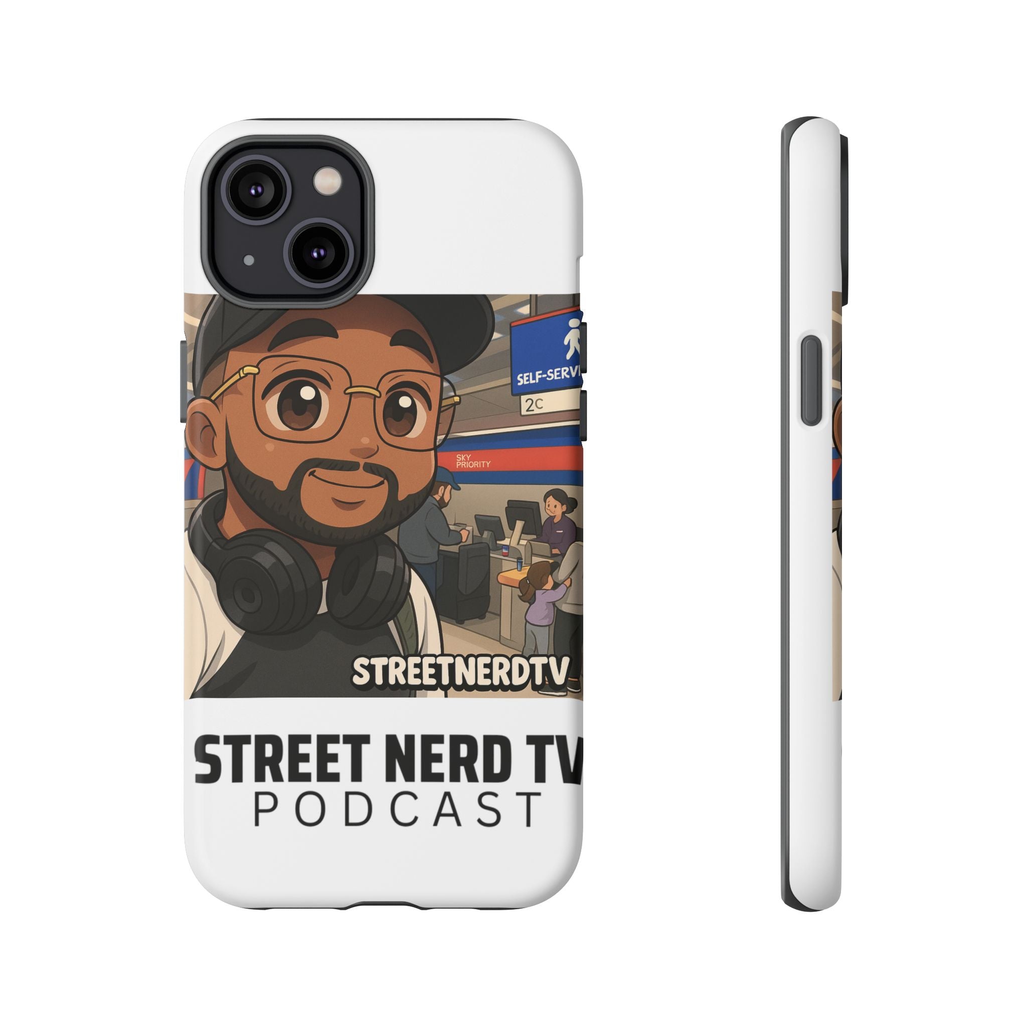 Podcast Phone Case | Tough Cases for Street Nerd TV Lovers, Geek Gifts, Decorative Tech Accessories, Durable Mobile Covers, Unique Gadgets