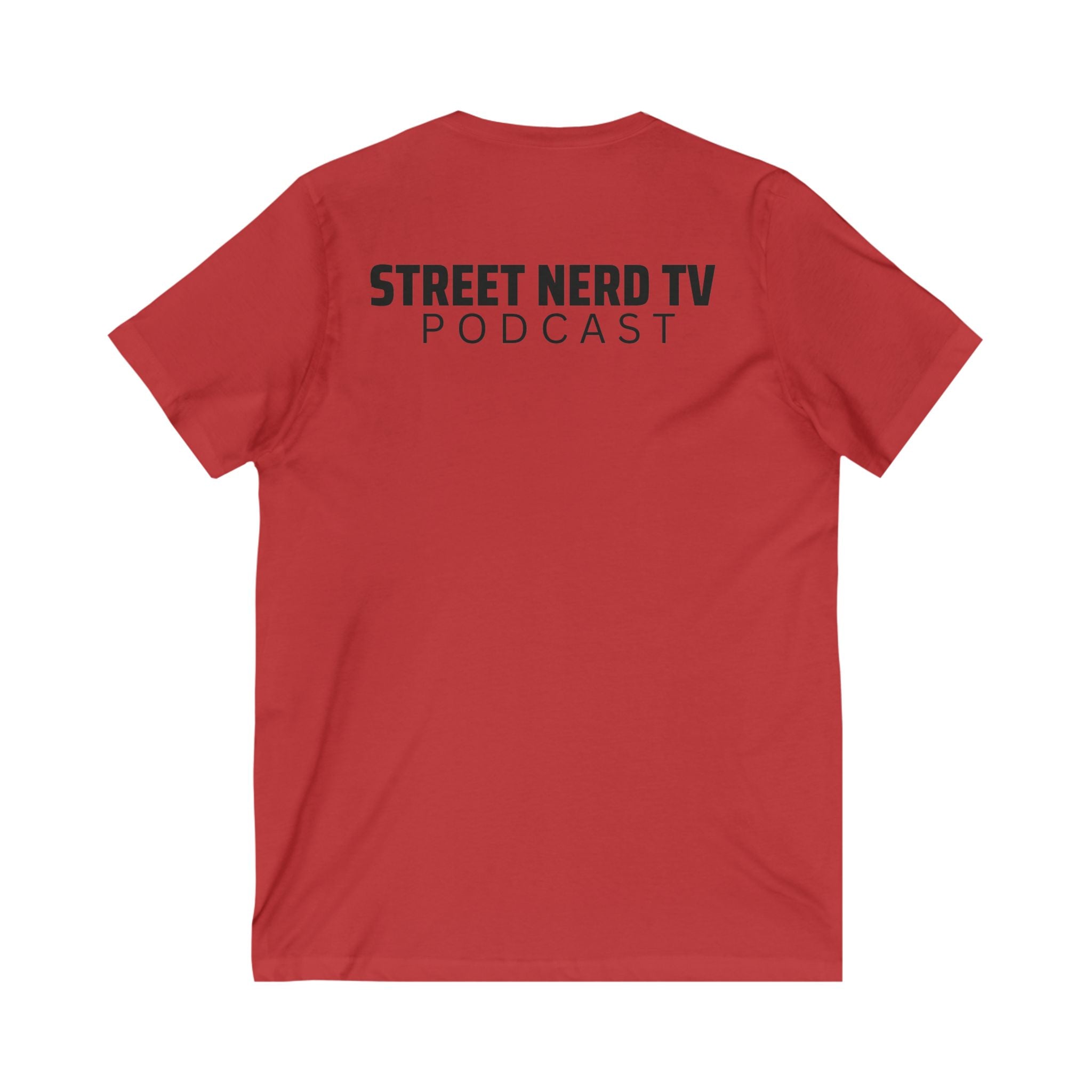 Street Nerd TV Podcast V-Neck Tee, Unisex Shirt, Casual Wear, Gift for Podcasters, Streetwear