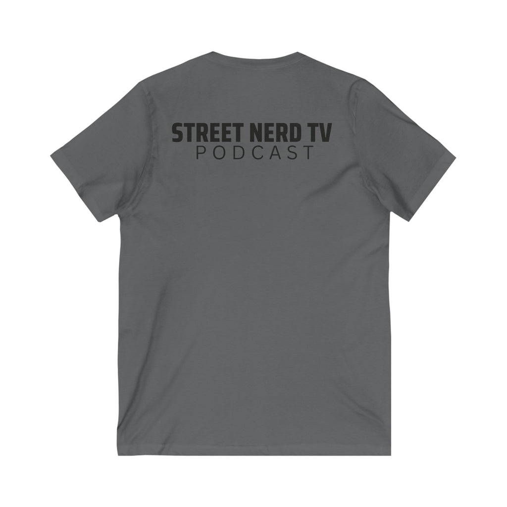 Street Nerd TV Podcast V-Neck Tee, Unisex Shirt, Casual Wear, Gift for Podcasters, Streetwear