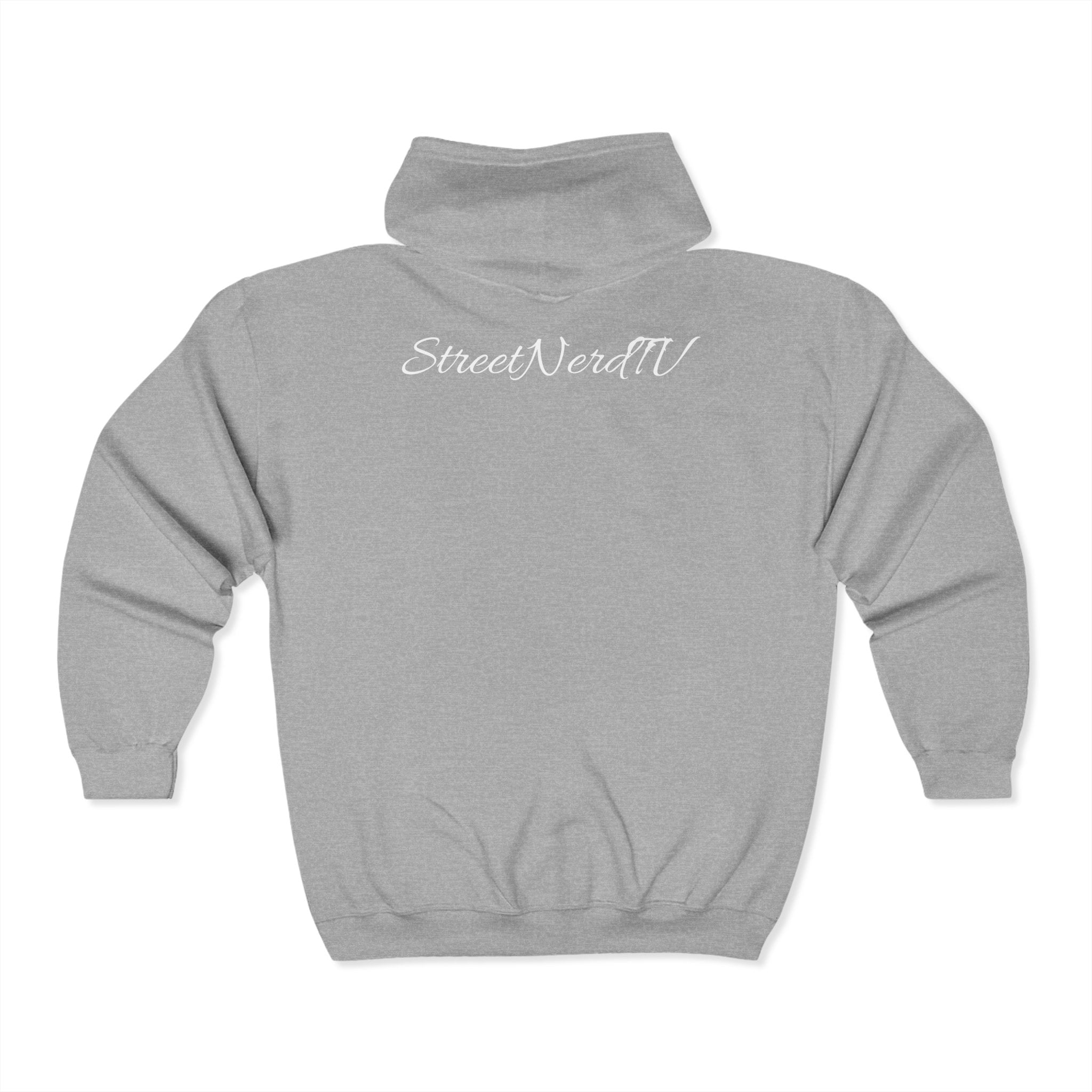 Streetwear Zip Hoodie, Unisex Heavy Blend, Perfect for Casual Style, Street Culture, Podcast Fans, Comfortable Everyday Wear