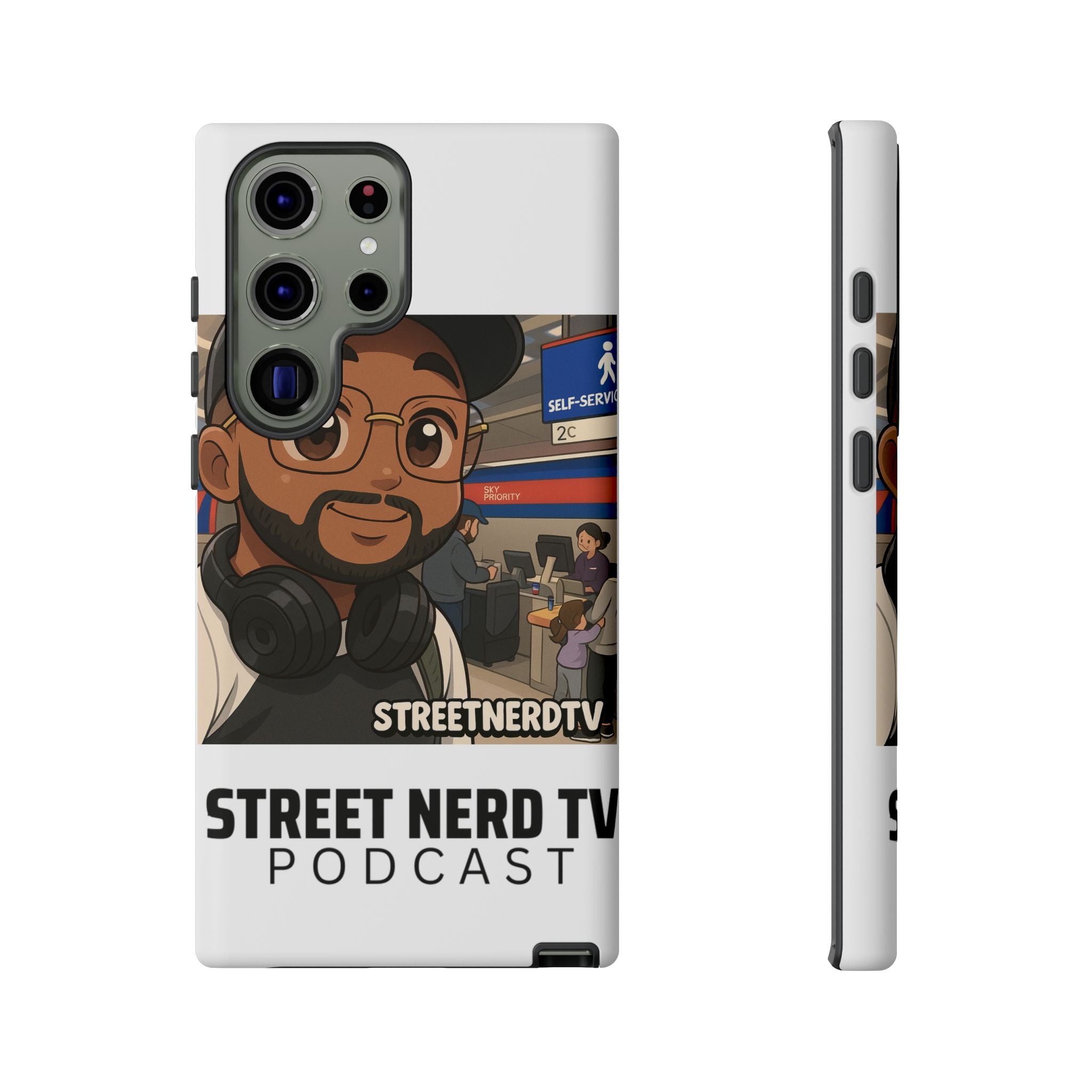 Podcast Phone Case | Tough Cases for Street Nerd TV Lovers, Geek Gifts, Decorative Tech Accessories, Durable Mobile Covers, Unique Gadgets