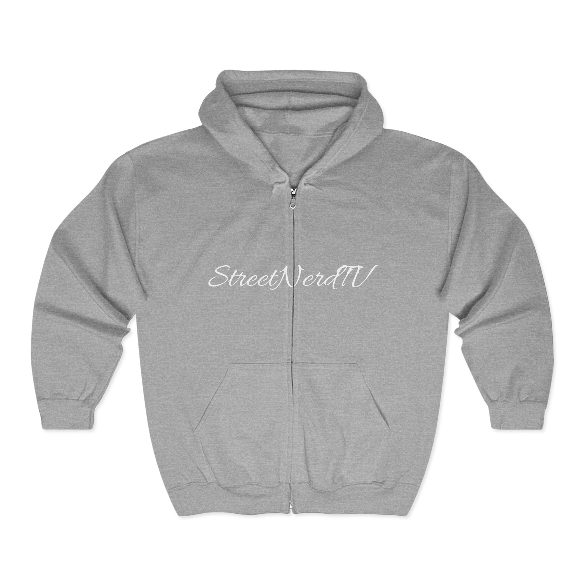 Streetwear Zip Hoodie, Unisex Heavy Blend, Perfect for Casual Style, Street Culture, Podcast Fans, Comfortable Everyday Wear