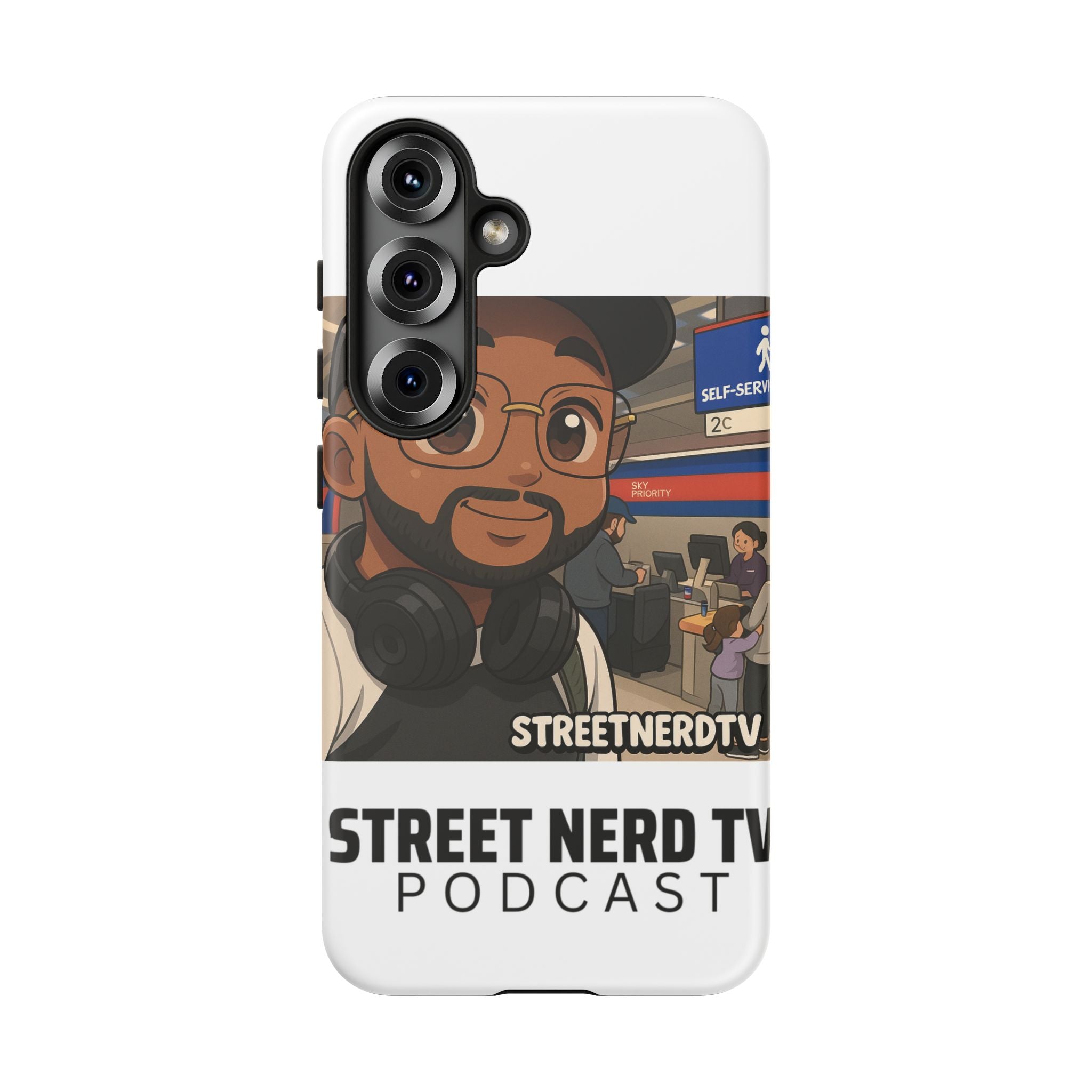 Podcast Phone Case | Tough Cases for Street Nerd TV Lovers, Geek Gifts, Decorative Tech Accessories, Durable Mobile Covers, Unique Gadgets