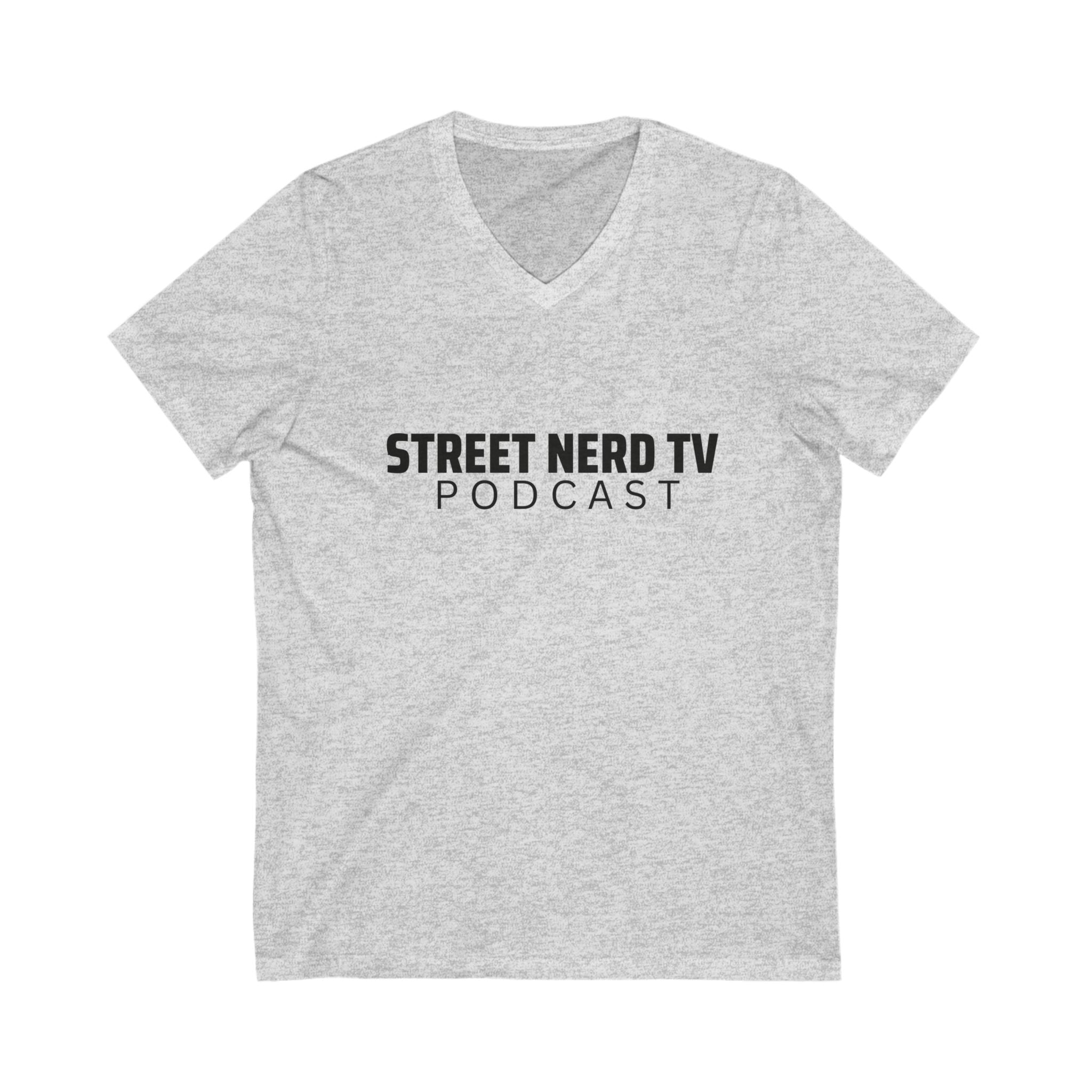 Street Nerd TV Podcast V-Neck Tee, Unisex Shirt, Casual Wear, Gift for Podcasters, Streetwear